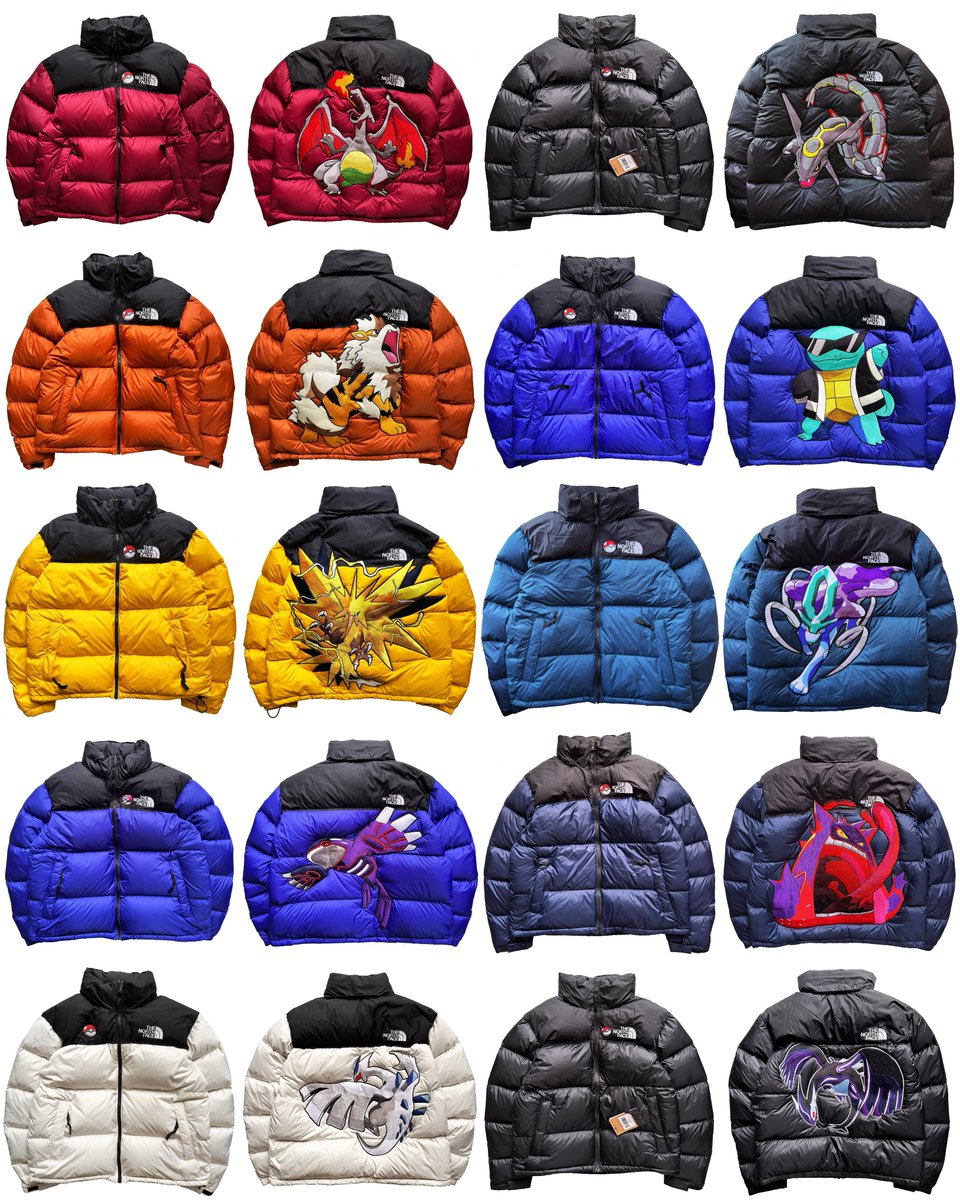 ModernNotoriety's tweet image. Pokémon x The North Face Nuptse Jackets by LISE LAB