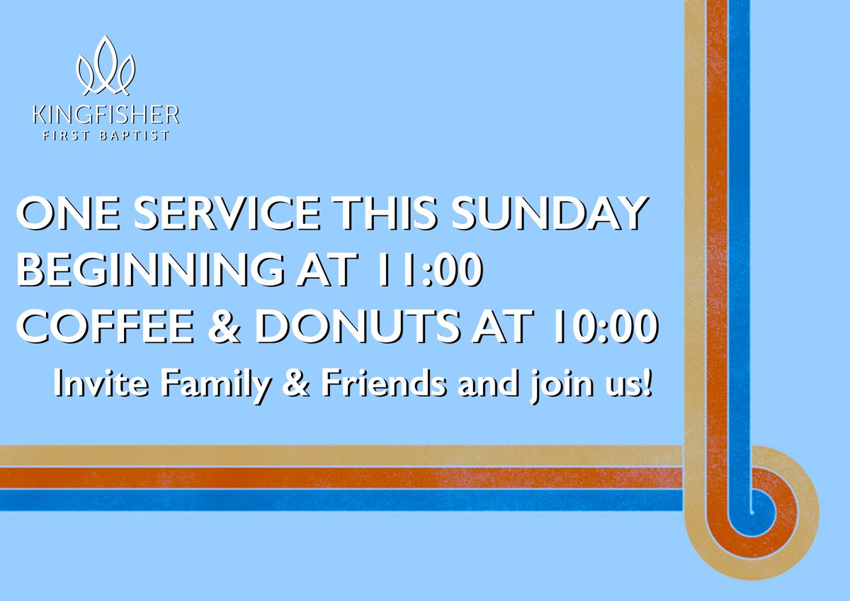 kFBCscott's tweet image. Don't miss out tomorrow! #OneService. See you then! #KingfisherFBC