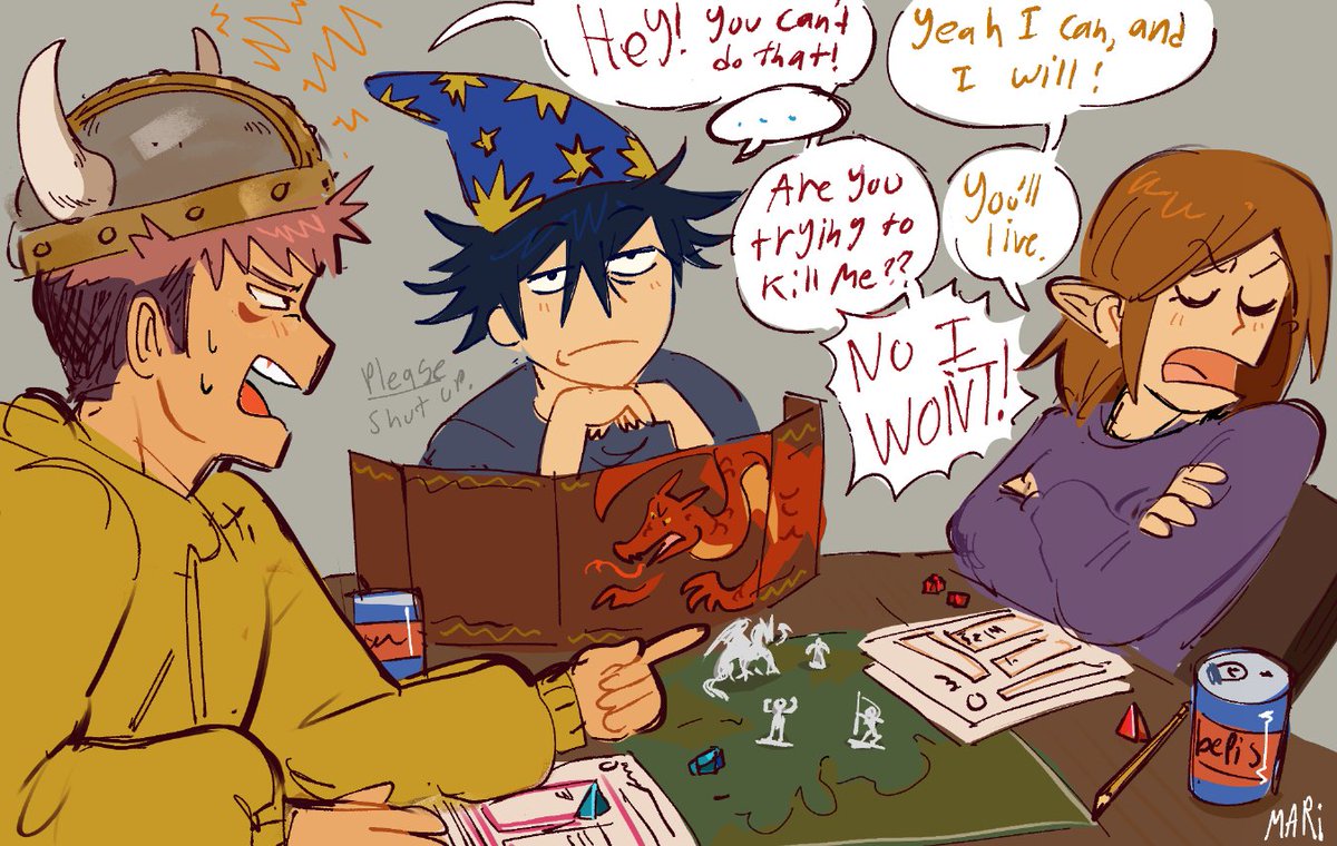 Itafushikugi playing Dungeons and Dragons