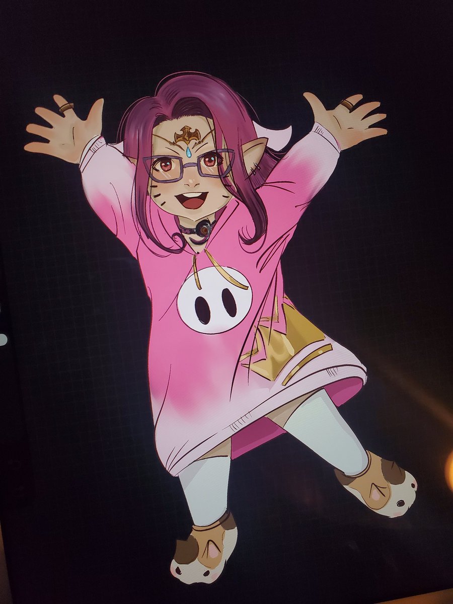 absolute_ama's tweet image. FFXIV fanfest sticker comm for @JadonTheEternal and their brother! Was lovely getting to work on these two!❤️