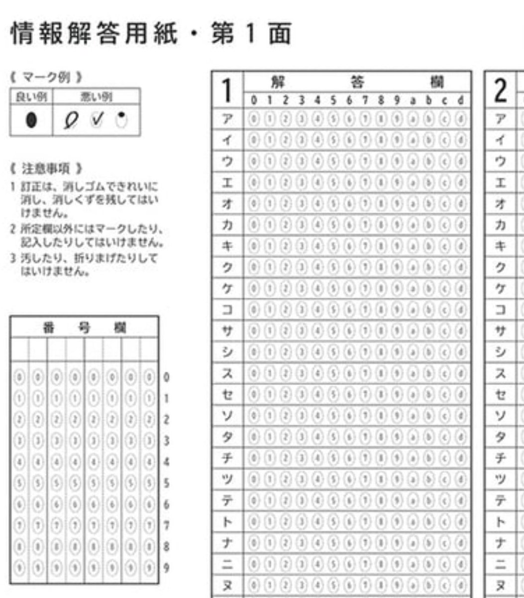 共通テスト「情報I」マークシートの変更点まとめ📝 ✓大問構成 6題→4