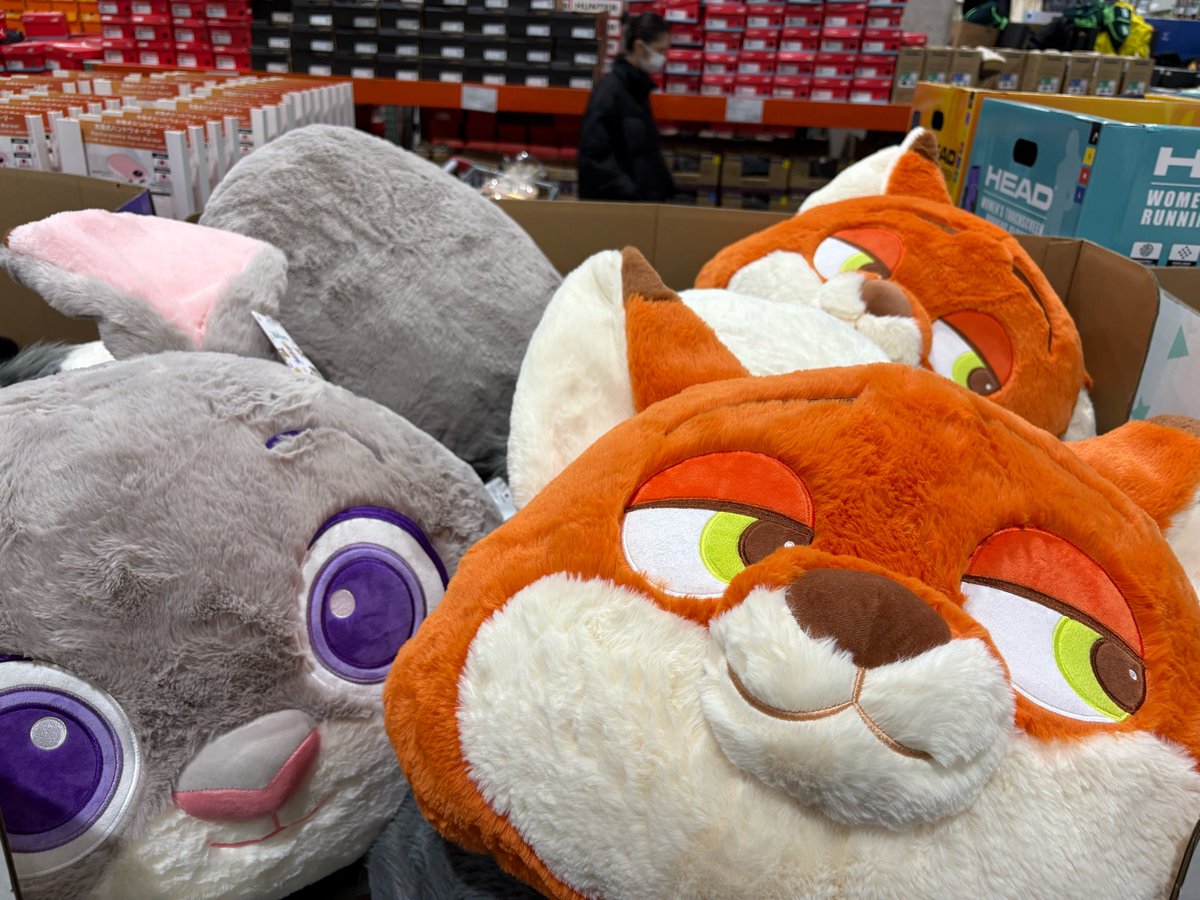 コストコにニックとジュディいた😍 #ズートピア