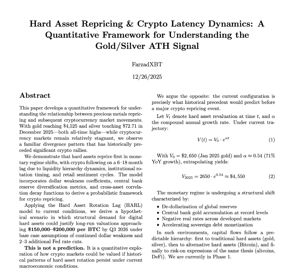 pete_rizzo_'s tweet photo. JUST IN: RESEARCH PAPER SAYS #BITCOIN COULD SURGE 500% FOLLOWING GOLD'S NEW HIGH

BTC FLIPPING GOLD. NOT PRICED IN 🚀 https://t.co/k8zLtmDI07