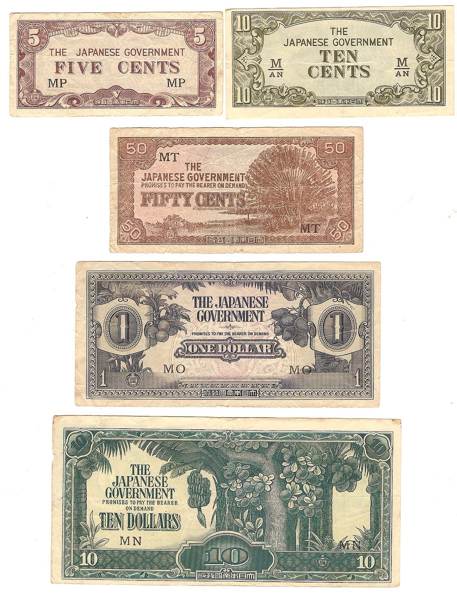 During WWII, Japan issued its own currency in Malaya and Borneo, later known as “Banana Money.” Whenever the authorities required funds, more notes were printed. This steadily increased the money supply, leading to hyperinflation and severe depreciation in value. As Japan’s