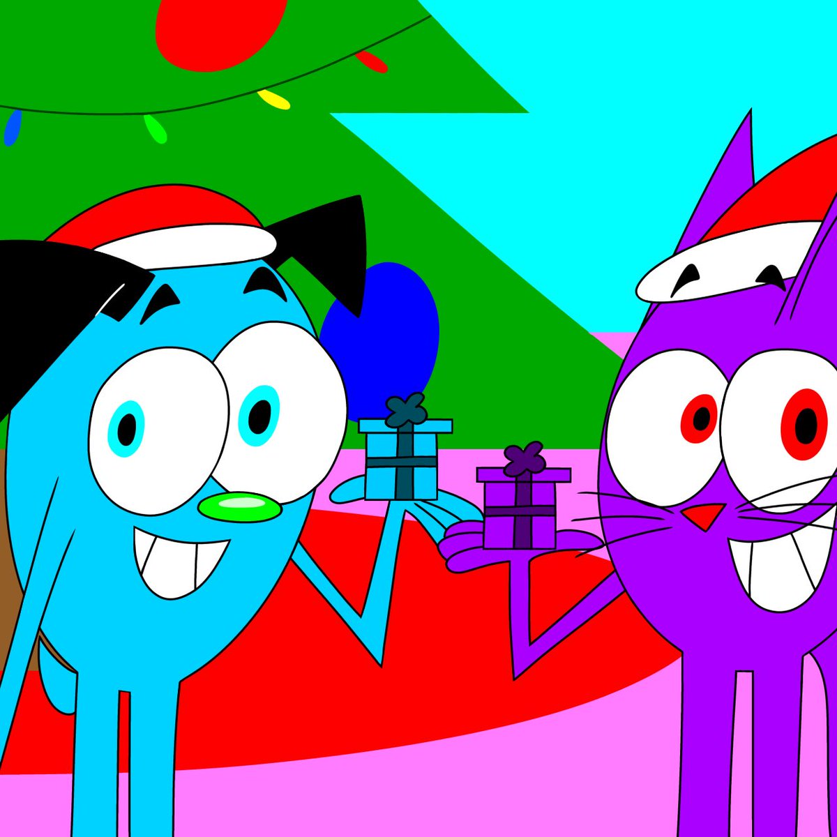 NNicktoons's tweet photo. Johnny & Friends: Merry Christmas, Johnny and Danny!
#johnnyandfriends #nickelodeon #nicktoons #johnnythehounddog #dannythecat #santa #christmas #christmas2025 https://t.co/7jdobfZ9jL
