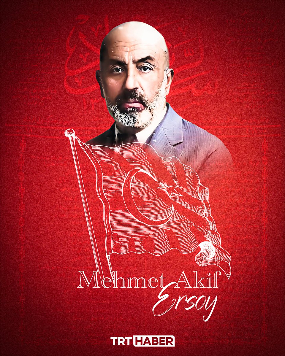 trthaber's tweet photo. "Vurulup tertemiz alnından, uzanmış yatıyor,
Bir hilâl uğruna, yâ Rab, ne güneşler batıyor!"

🇹🇷Vatan şairimiz #MehmetAkifErsoy vefatının 89. yılında anılıyor.

https://t.co/2XsMsguJQd https://t.co/zLHBDtRPxF