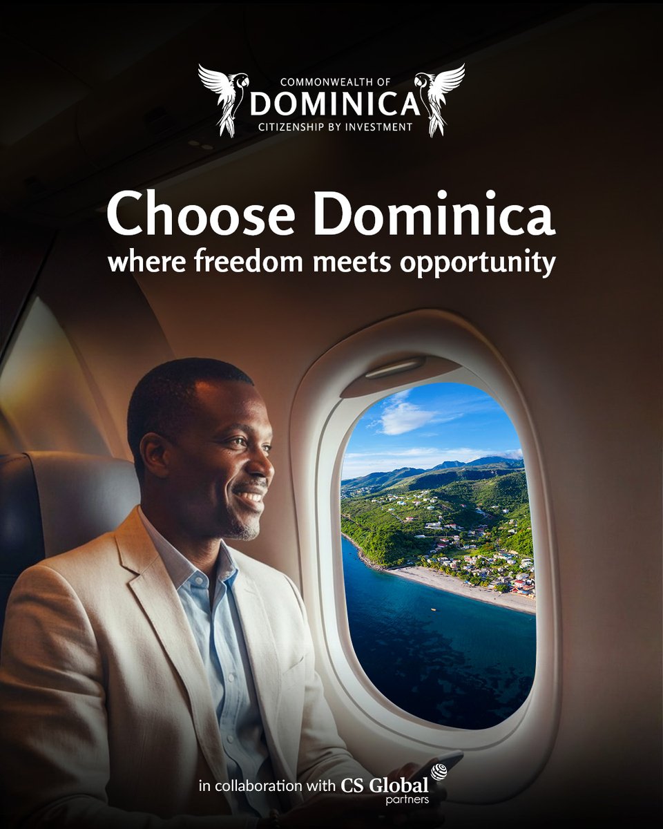Dominica’s CBI Programme offers you and your family a foundation for growth, stability, and global opportunities. 

Find out more: cbiu.gov.dm
#Dominica #CitizenshipByInvestment #DominicaCitizenship #CitizenshipbyInvestmentProgramme