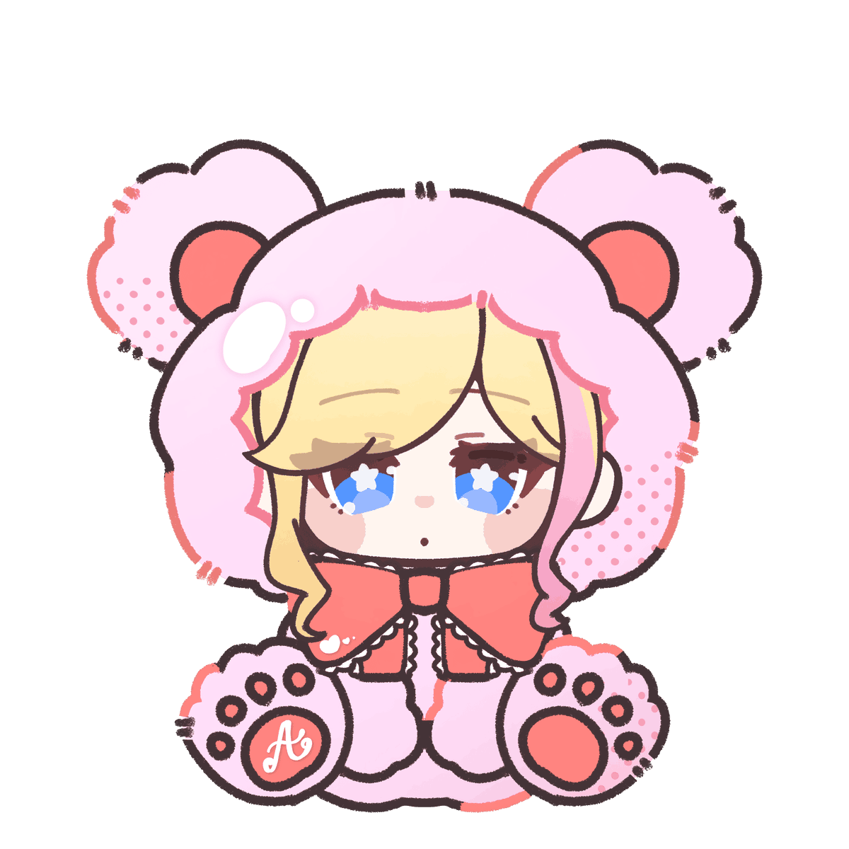 もこもこクマちゃん着ぐるみを着たアイコンをしらたまおもち様（<a href="/01omochi03/">しらたまおもち☁️@依頼停止中</a>）に書いていただきました～～～！
かわいい～～～～！これからいろんなところで出没すると思いますのでかわいがってあげてください😊