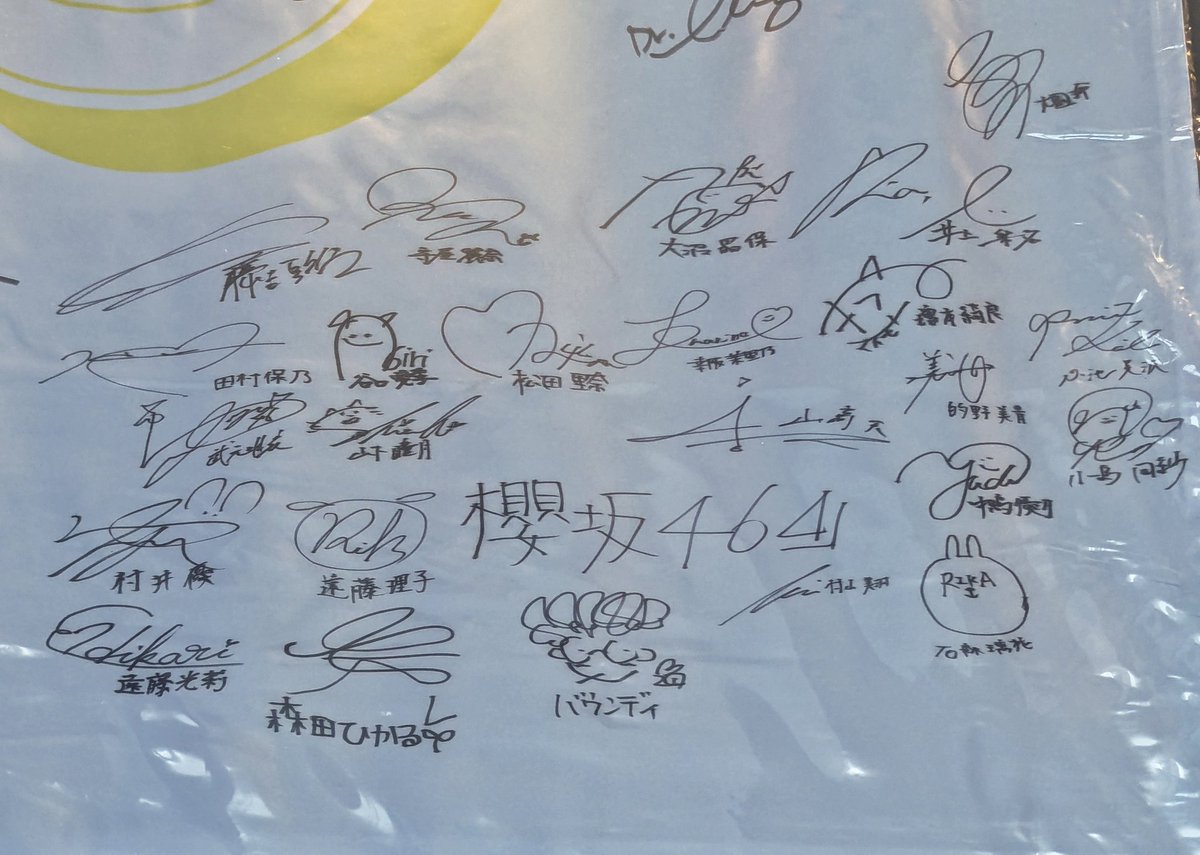 CDJ2425のサインフラッグ、大園玲さんよりVaundyのほうが全然櫻坂46だな