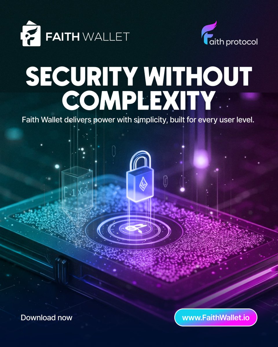 Pankaj14634's tweet photo. Security that works quietly in the background
✨Faith Wallet protects your crypto with advanced security.
🌐https://t.co/wEYRUvKvO1
#SecurityWithoutComplexity #FaithWallet #CryptoLife #Web3Wallet #BlockchainSecurity #DeFiWorld #faithprotocol #faithdex #faithfarming #faithtoken https://t.co/loF9vDcvY8