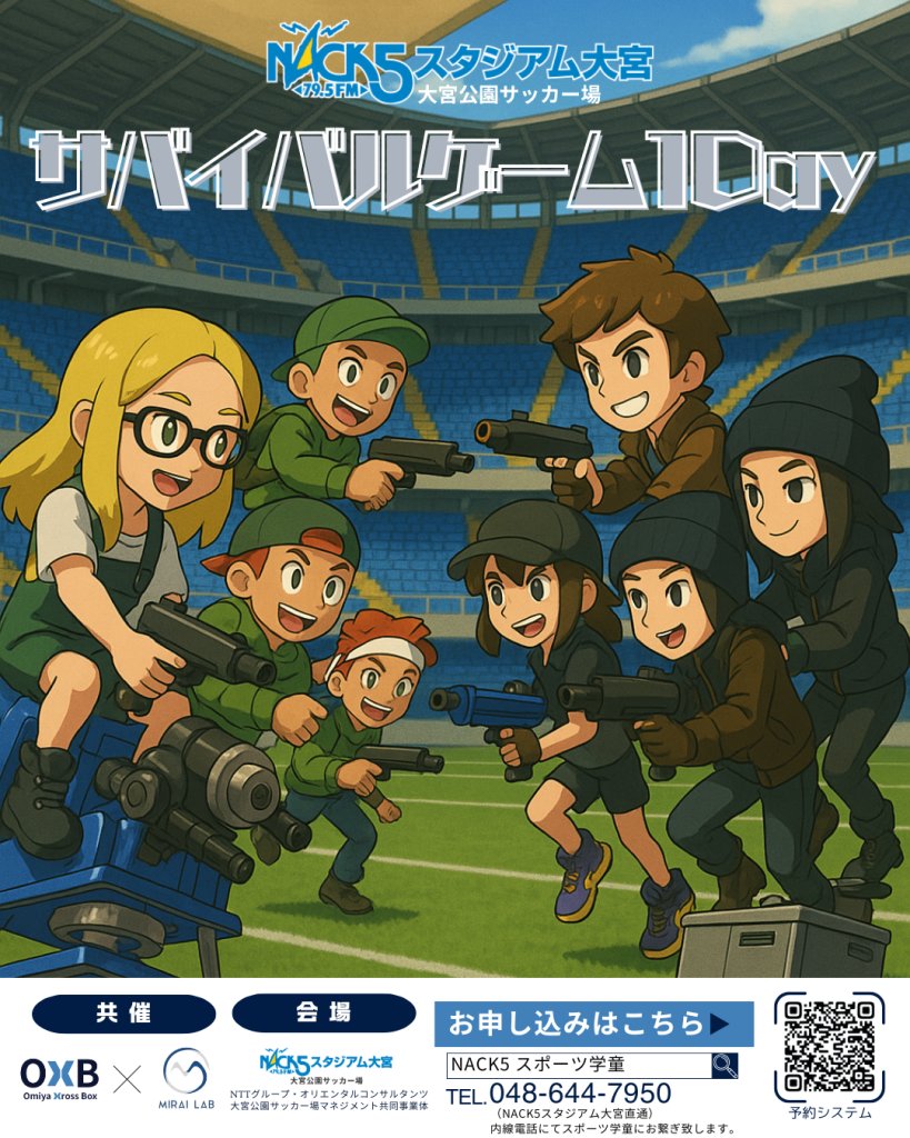 omiyaparksoccer's tweet image. ／
#OXB #オープンスポーツ学童🏟️
冬休み企画！！⛄️
＼ 

 #OmiyaXBox の #マルチスポーツ 体験を
より多くのお子様に👨‍👩‍👧‍👦

#09「バドミントン体験会@大宮体育館」
#10「サバゲー大作戦 with みらいLab」

お申込みは公式LINEから！
lin.ee/WUazMUS

ご応募お待ちしています！