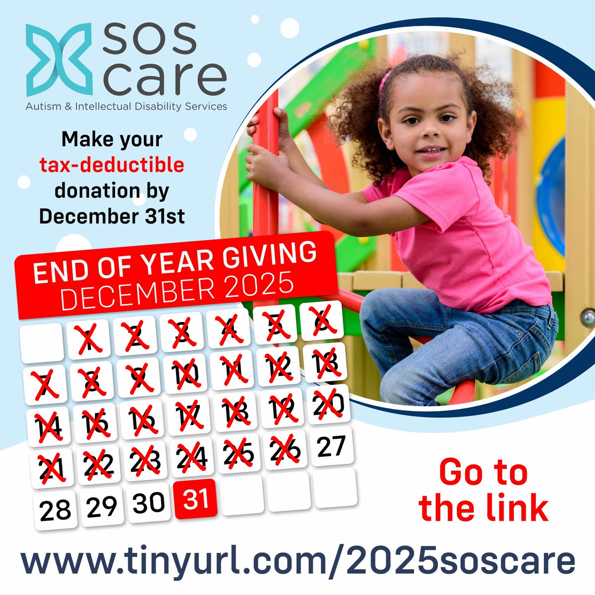 Hope4SOS's tweet image. Every gift to SOS Care fuels programs that empower individuals with autism and intellectual disabilities to learn, grow, and thrive. From housing and life skills to job training and community connection, your support turns possibility into progress.

tinyurl.com/2025soscare