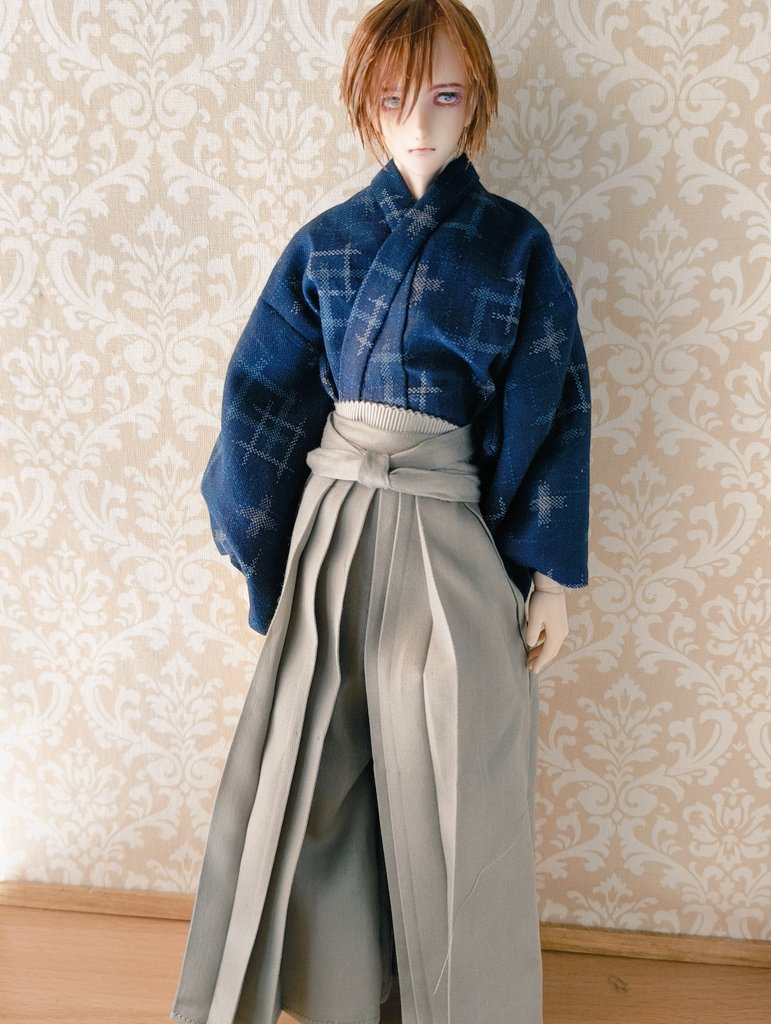 オビツ30用着物と袴 バリエーションをいろいろ作ってます 出来上がっ