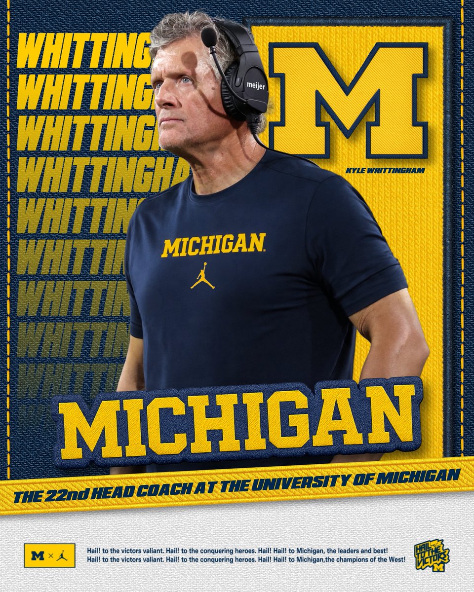 UMichFootball's tweet image. 𝐎𝐟𝐟𝐢𝐜𝐢𝐚𝐥: Welcome to Michigan, Coach Whittingham! 〽️

🗞️ myumi.ch/w9PJN