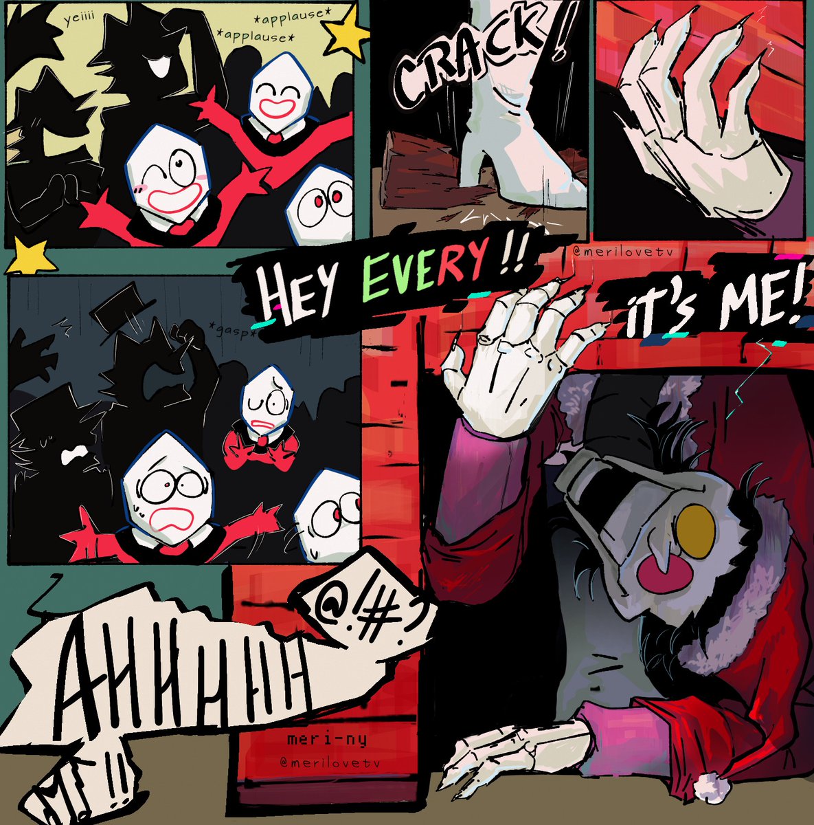 merilovetv's tweet photo. It took me longer than expected, but in December there's always a Christmas vibe :^)
Sorry if my English isn't good. Sending you my best wishes! 💕💖
Read it:  left →right 
#DELTARUNE #spamtenna #tenna #spamton https://t.co/kUtACwYZoN