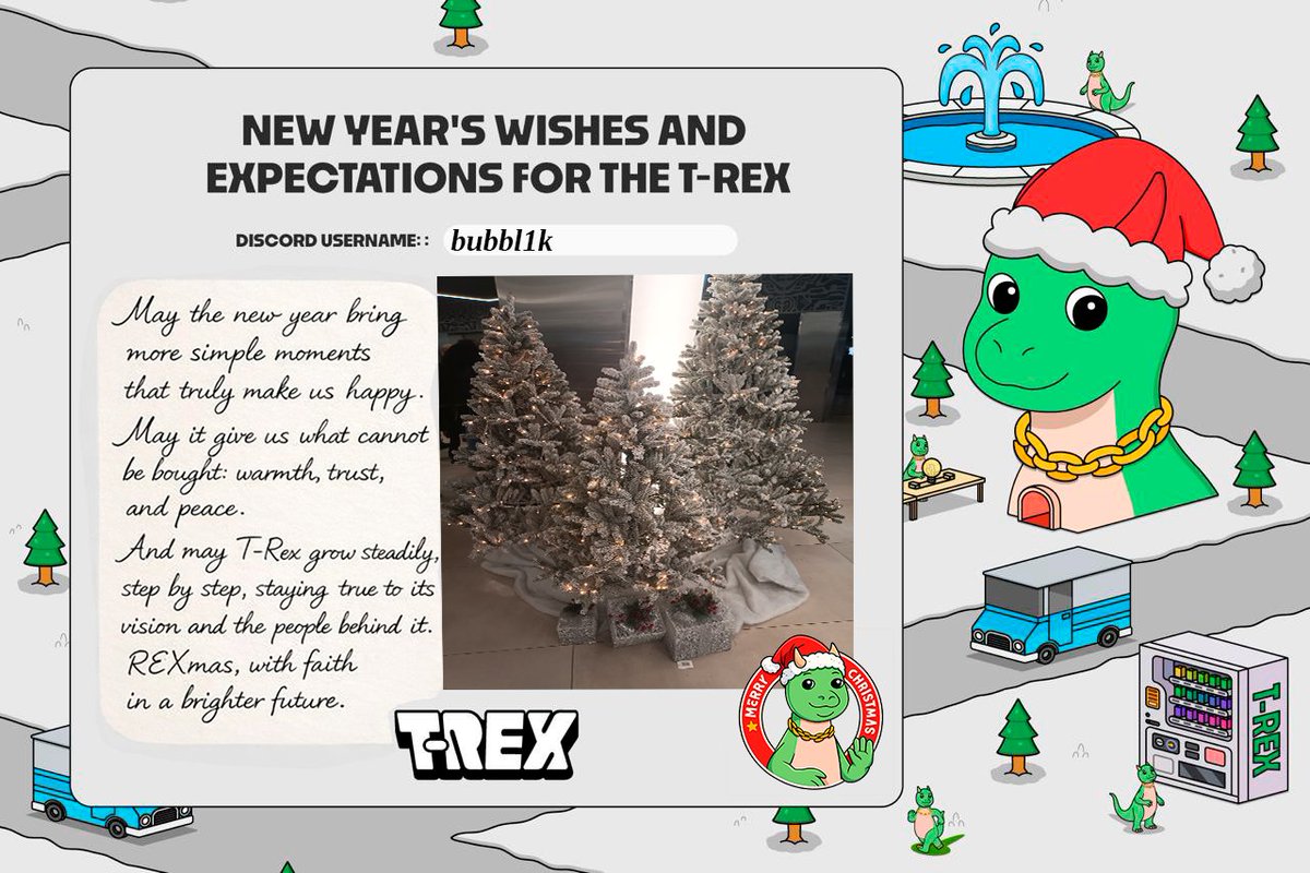 crangerus's tweet photo. REXmas is a reminder that the best things are simple

Moments that feel real, people you trust, and a community you want to build with
@TREX_chain
@k1rallik  @Hrundel75 
#REXmas https://t.co/Jn7xMG9bcU