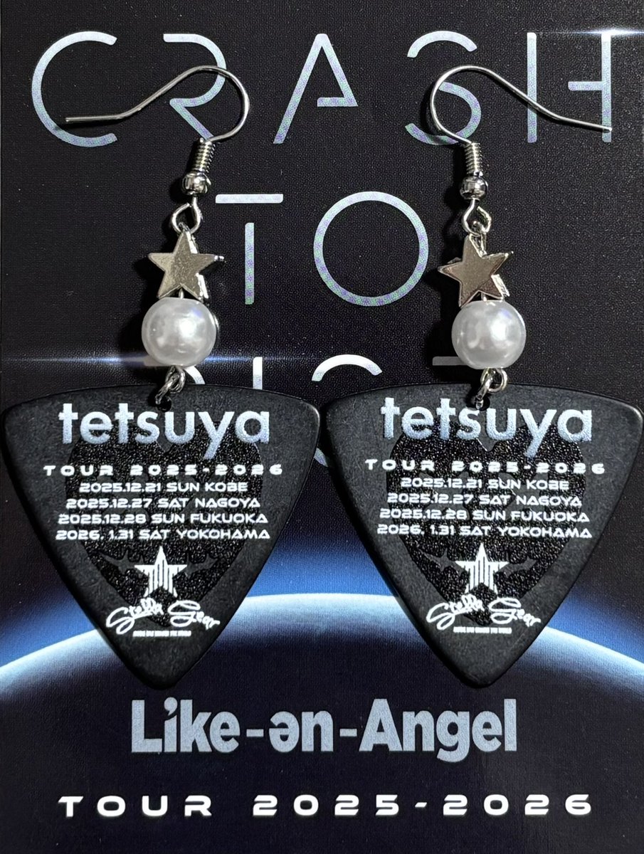 tetsuyaさんのピックが可愛いので 今回もピアスを作りました