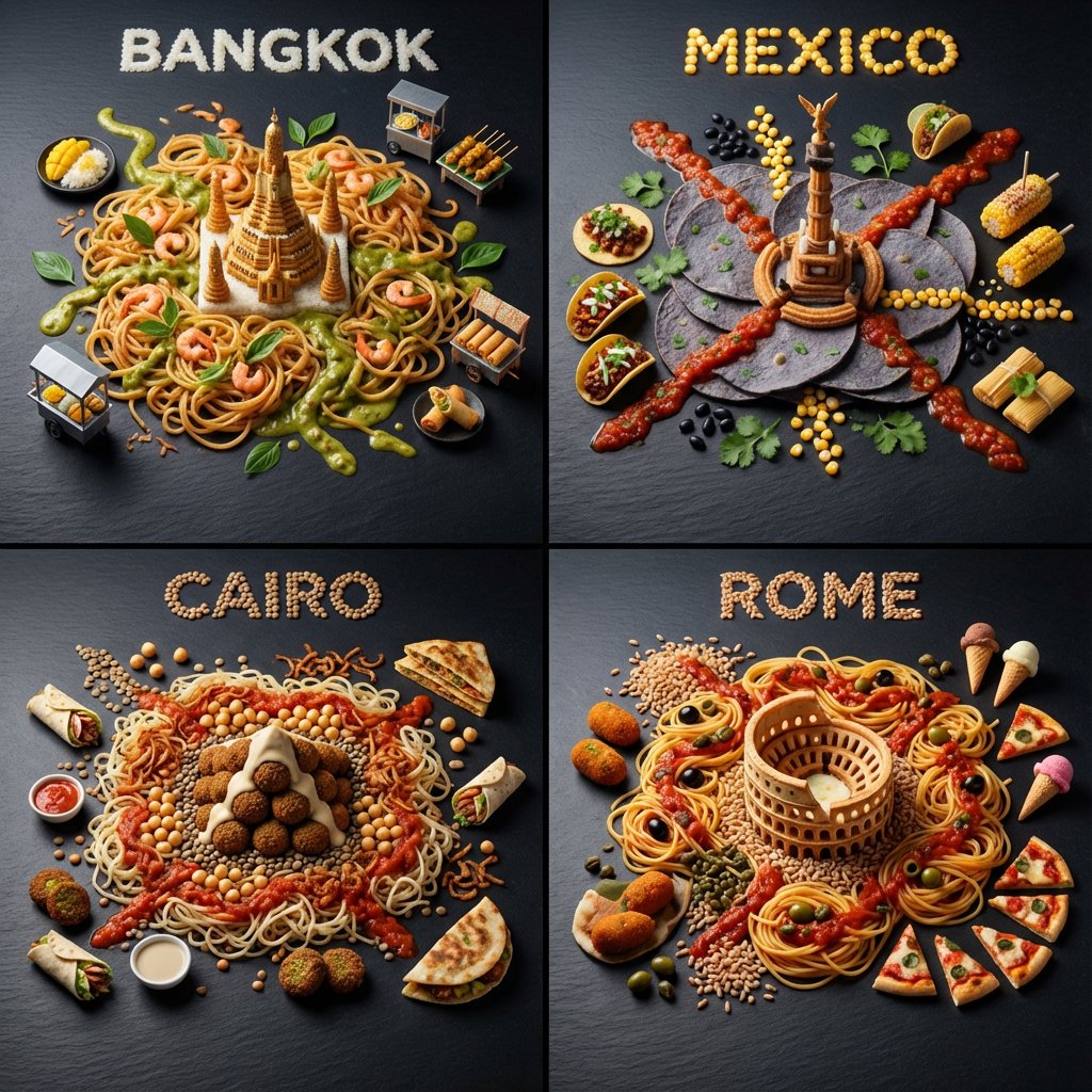 Gastronomic Subway Maps: A Culinary Journey Across Continents