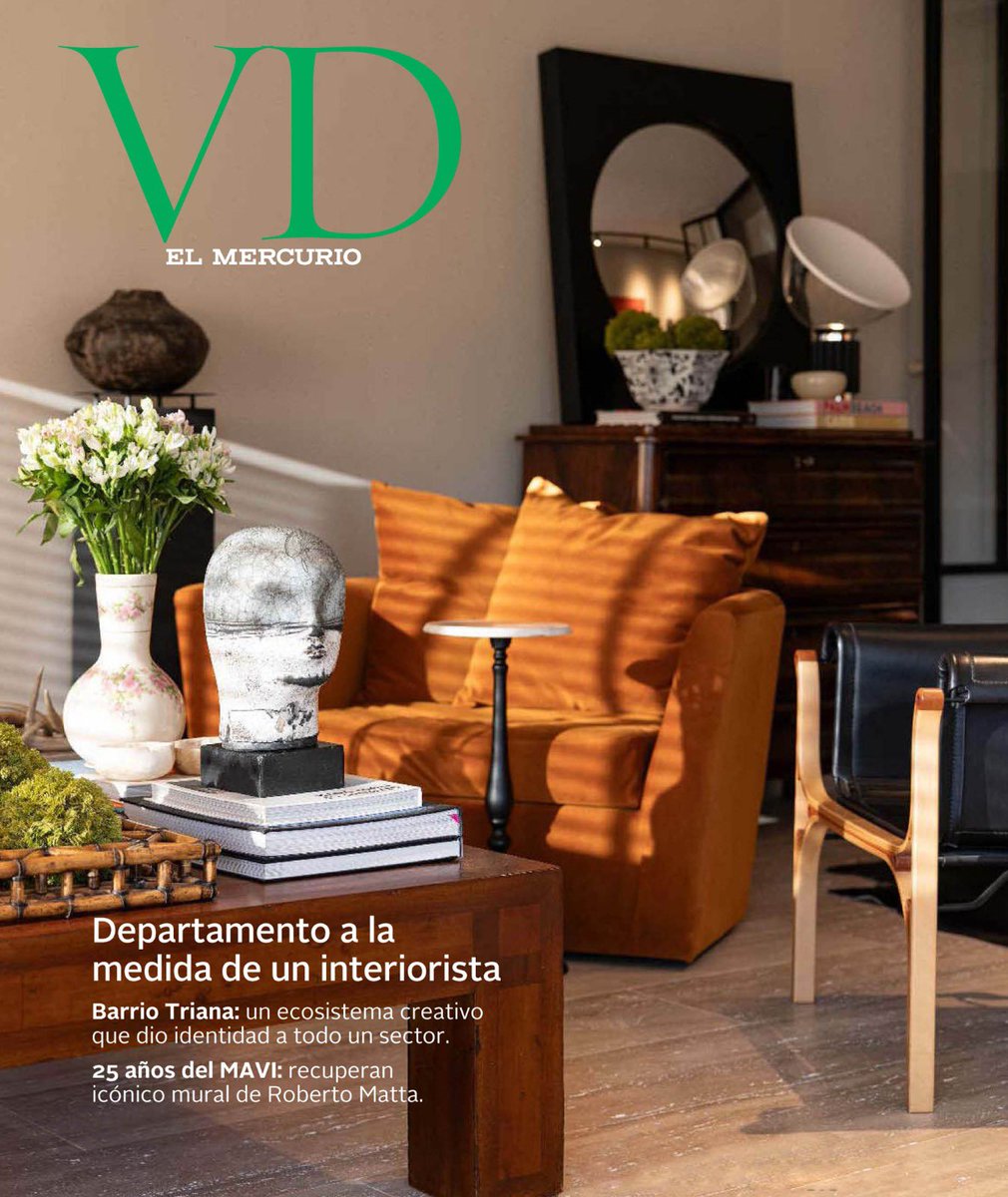 Esta semana en VD, el ecosistema creativo que ha consolidado la identidad del barrio Triana; la restauración del mural “La Debutante” de Matta en MAVI UC y en portada, el departamento del interiorista José Pablo Serrano. digital.elmercurio.com/2025/12/27/RVVI