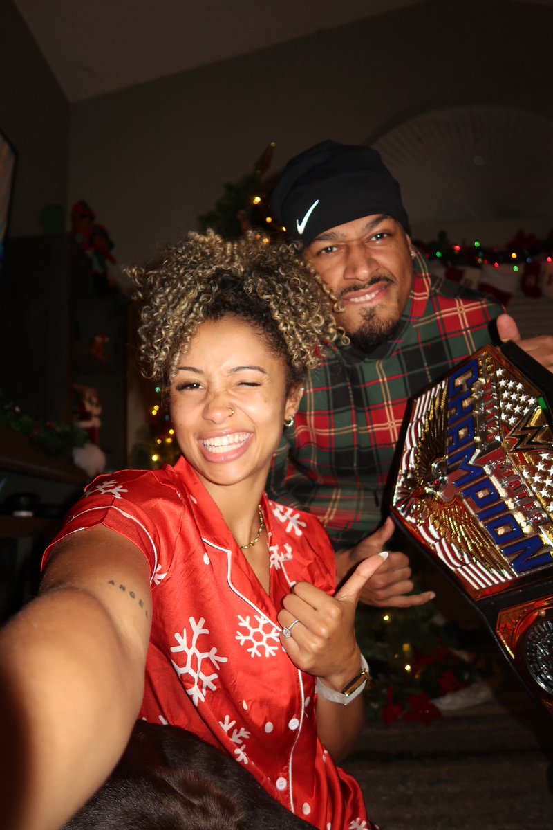 kelani_wwe's tweet image. Feels like Christmas all over again ❤️🇺🇸🏆 @Carmelo_WWE