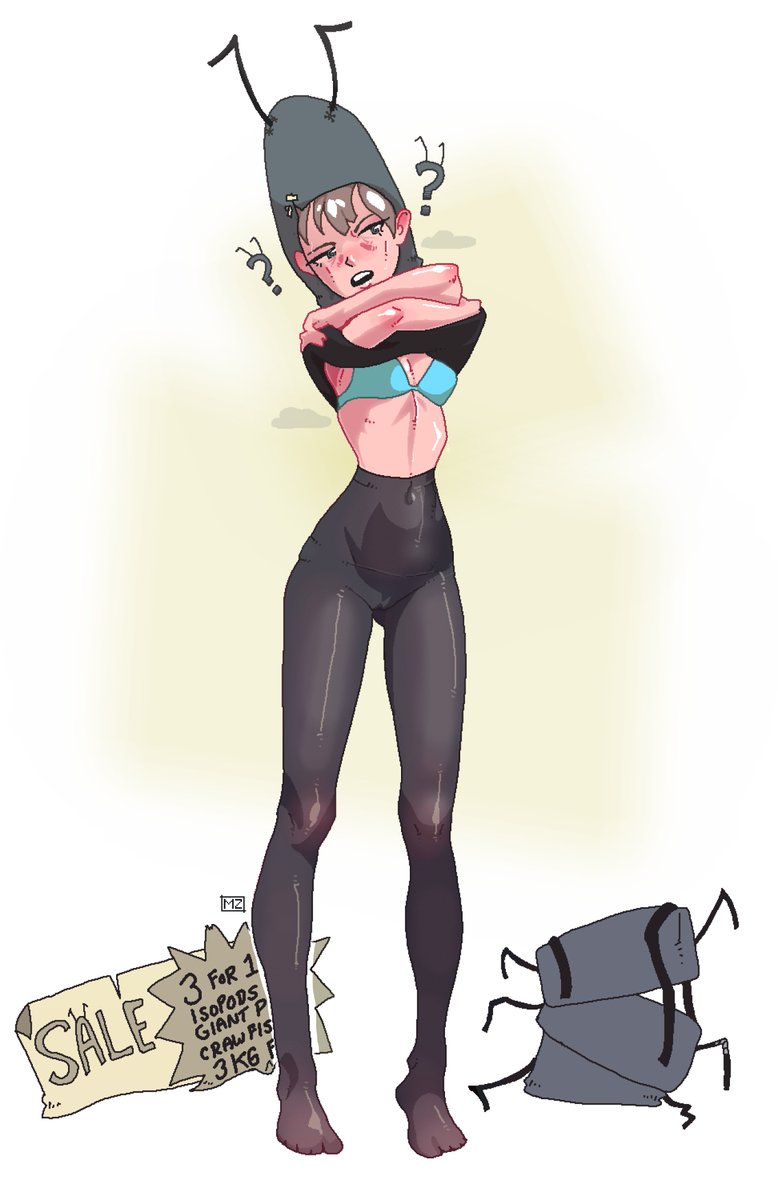 SqueakyChimp's tweet image. ❔❔ 
Gail belongs to @kmonsterart 
High res in the comments below!