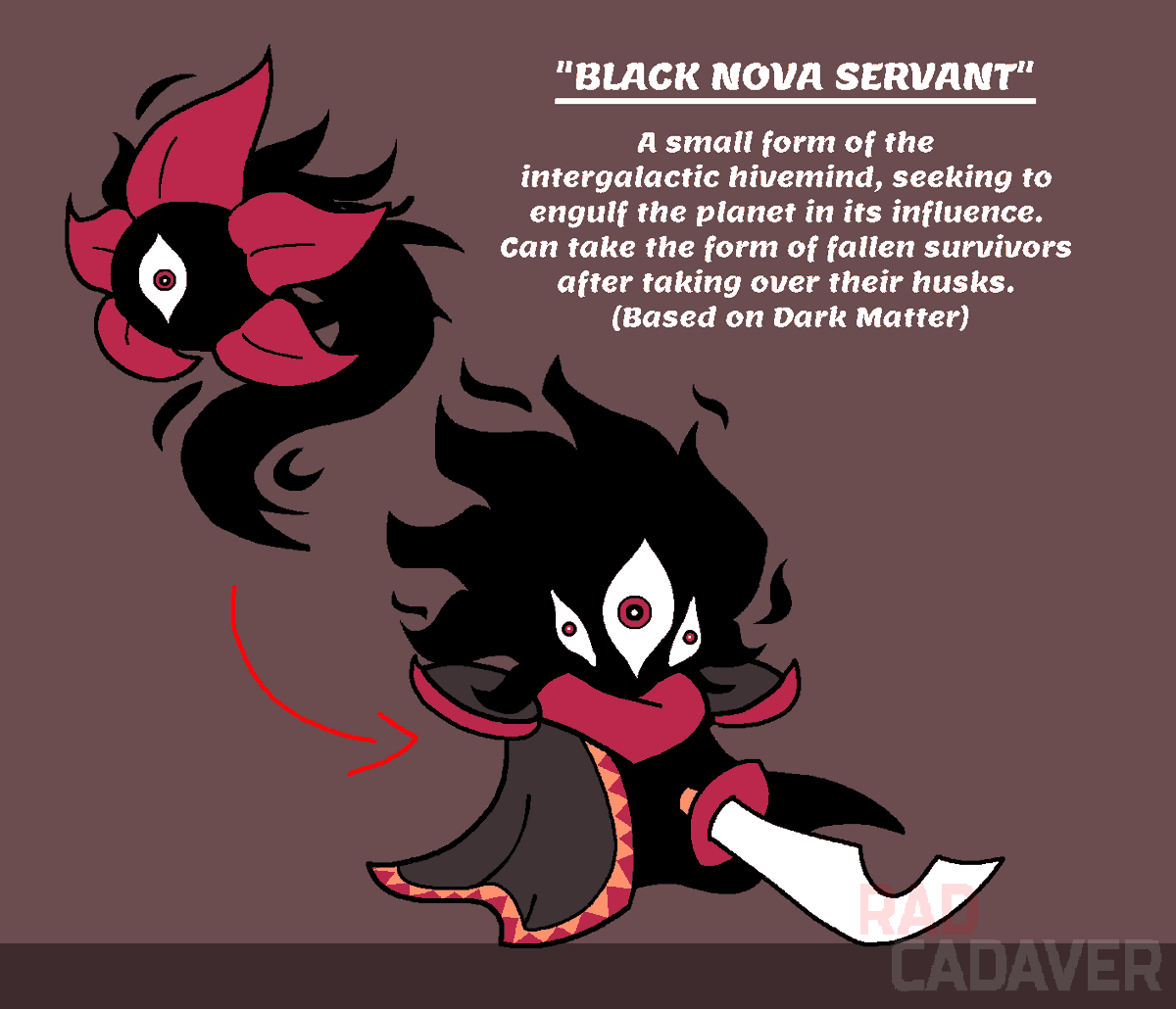 RadicalCadaver's tweet photo. HI... I DID NOT EXPECT THIS TO GET SO MUCH ATTENTION 🥹

So here's two more concepts for a Nightmare and Rebel for Black Nova
Not everything I'm gonna be showing off will be necessarily final or set in stone 🤫 https://t.co/uOcicnjpl3