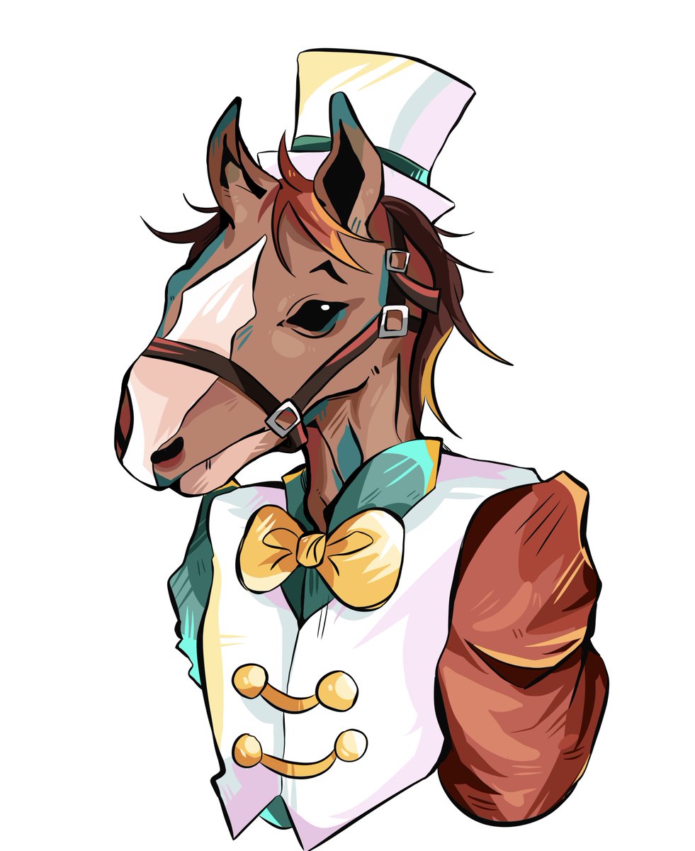 I thought a horse head would be fun and normal :) 
No horses were harmed in the making of this image :)

#smallishbeansfanart #Hermitcraftfanart