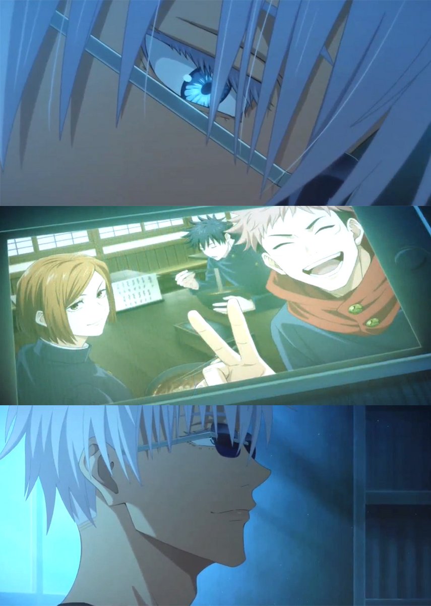 megfushiguros's tweet image. they made his eye shine a bit brighter, emphasizing how deeply he adores his students. 😭and that little smile after? I AM IN SHAMBLES