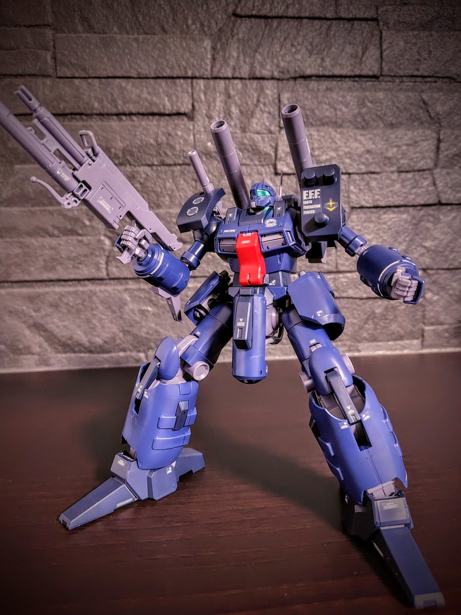 ガンプラ　組み立て済み　連邦MS 無言で連邦のMSを見せ合おう #ガンプラ