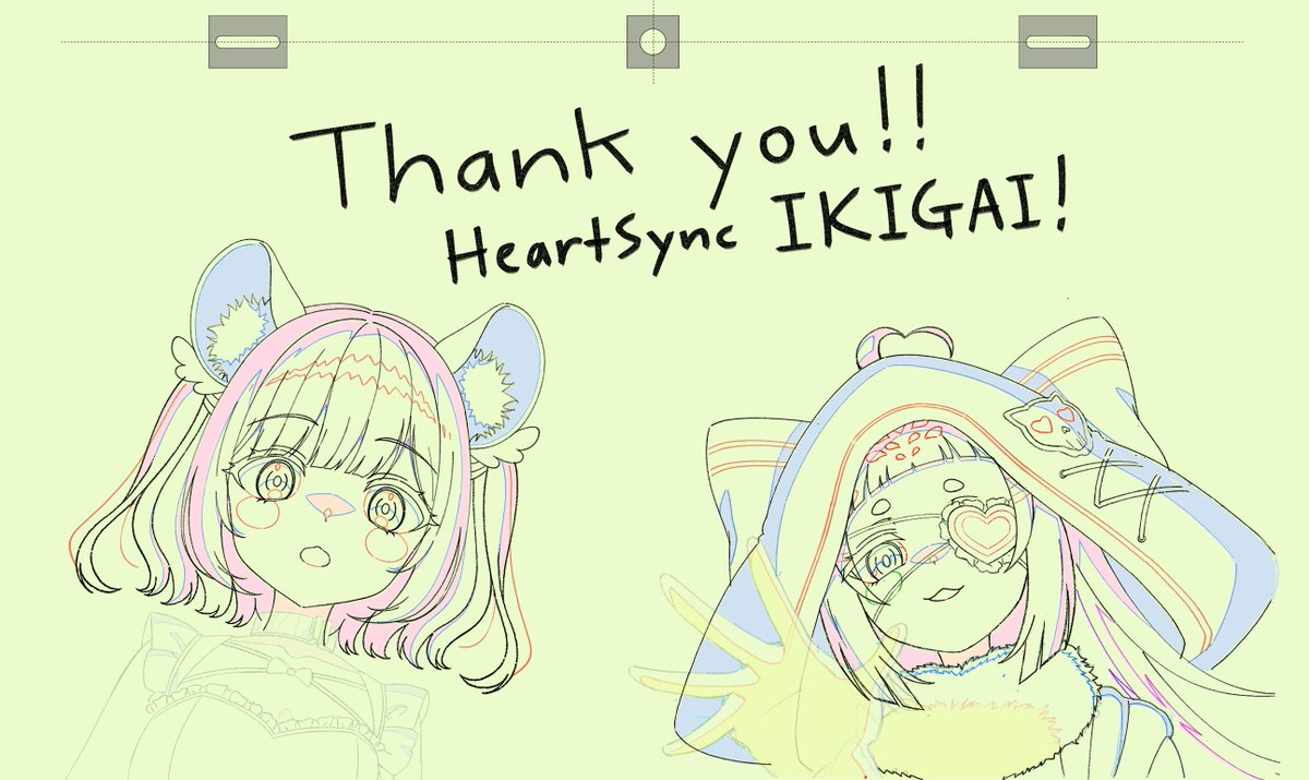 I participated as Producer, Director, and Chief Animation Director on HeartSync's 2nd Gen "IKIGAI!" Debut PV!

Thanks to <a href="/HeartSyncLive/">HeartSync</a> for the opportunity!!