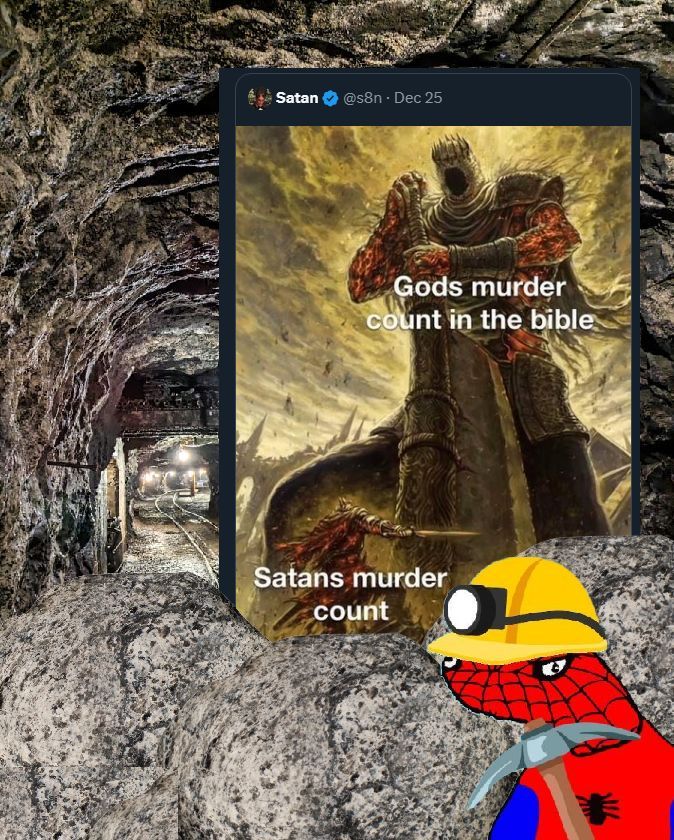 RetardMining's tweet image. God never murdered anyone, but He did lawfully execute many people