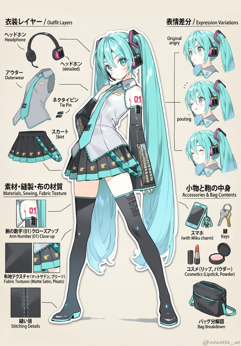 cocotte_ai's tweet image. #初音ミク　💚💙