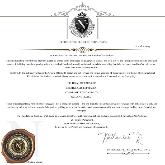 Principality of NorAuthwik tweet media