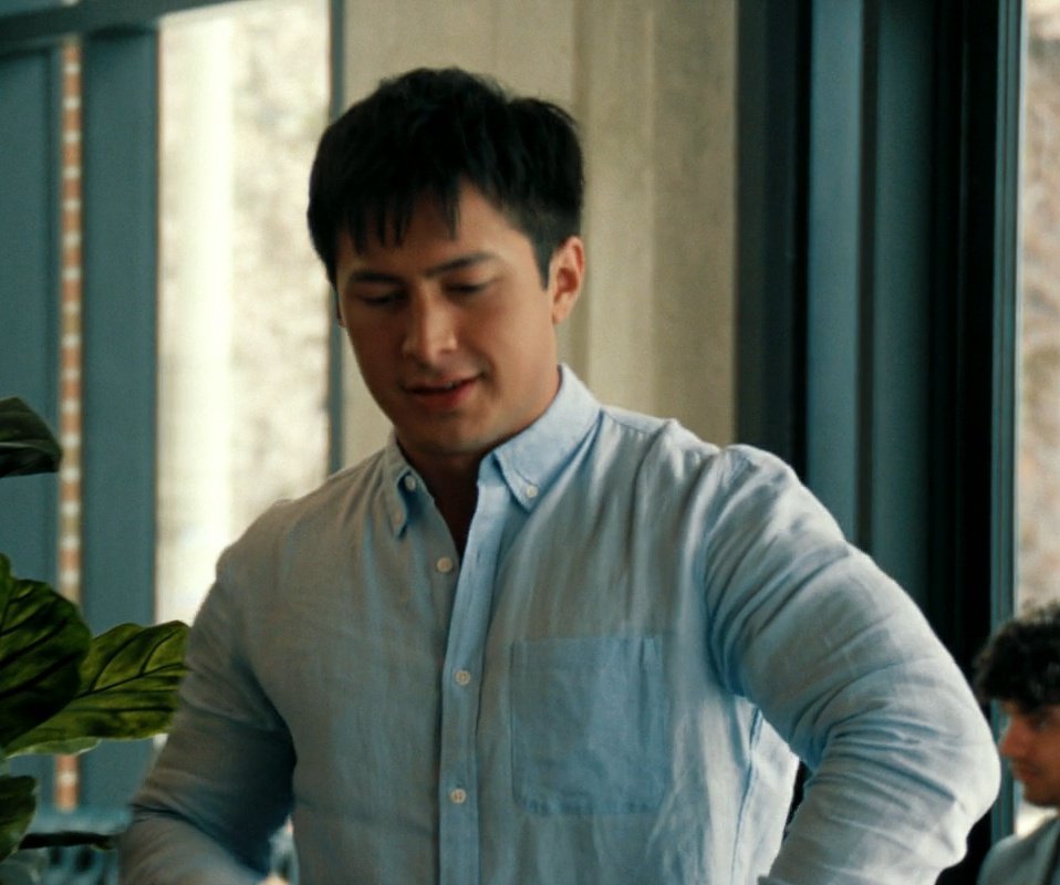 minterelle's tweet image. him and this wrinkly ass button down