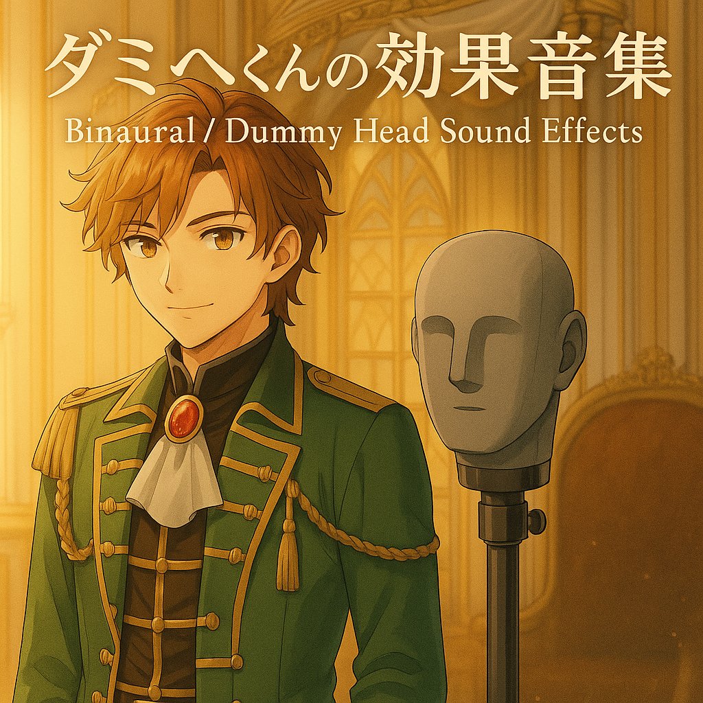 ku100_dummyhead's tweet photo. コミケ C107 水曜日 南ｃ26a「立体音響屋さんのダミヘくん」
魔改造KU100で収録した、ダミヘ効果音集を出します。
新規収録or実際の作品に使われた音を詰め込む予定、頒布価格500円。
ダミヘくんの中��人います、サークルさん、編集同業者さん、魔改造KU100収録に興味のある方、遊びに来てください！ https://t.co/qinEnvsO9g
