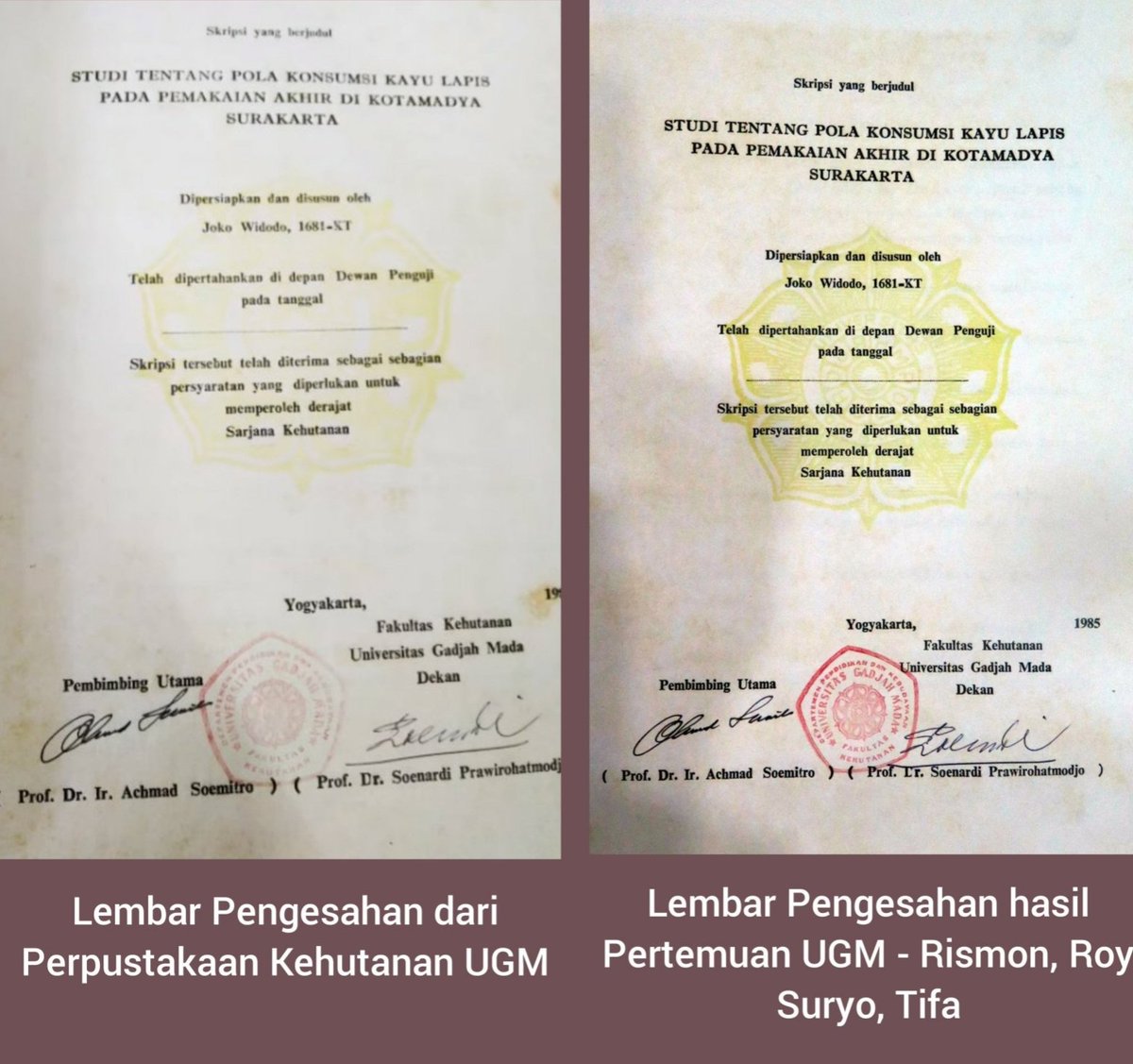 DokterTifa's tweet image. Dari 709 Dokumen tentang Ijazah Joko Widodo, dokumen terpenting kedua adalah SKRIPSI.

Sudah banyak analisis digital forensik yang diberikan oleh Dua Doktor RR, Roy Suryo dan Rismon Sianipar, tidak perlu saya ulas di sini.

Yang penting untuk saya sampaikan adalah:

Ada persoalan…