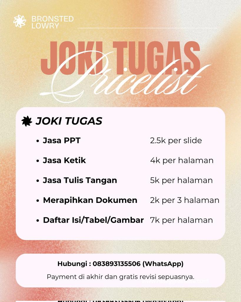 JOKI TUGAS SINI! tweet media