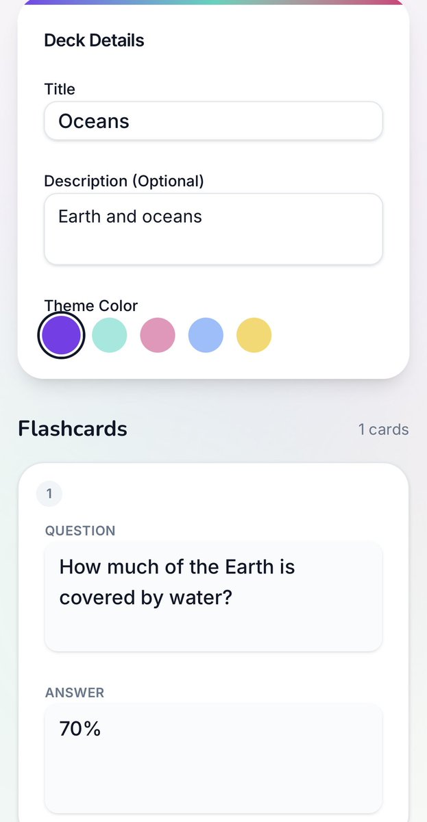 Imjusttrying01's tweet photo. Free flashcards in seconds – no login! Check it out https://t.co/JHBqVLYIqF 

#AITools #Productivity #StudyMotivation #Flashcards #StudyTools #EdTech #FreeStudyTools #StudyHacks #foryou https://t.co/qiIvMAlIOG