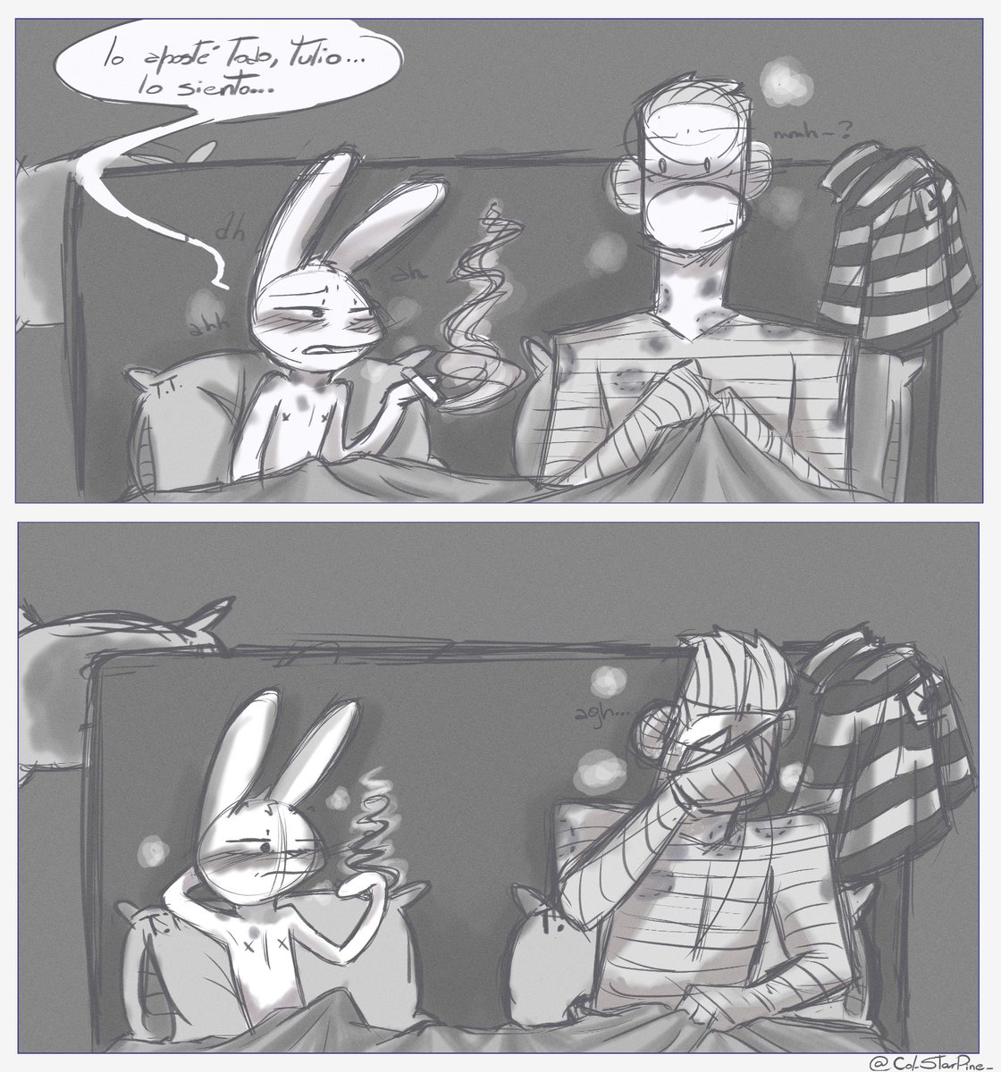 Col_StarPine_'s tweet photo. "Lo aposté todo, Tulio. Lo siento" 🐰🚬💸 

Feliz navidad a todos!! 

#31minutos #JuanCarlosBodoque #TulioTriviño #Tudoque https://t.co/60AxmP2IUD