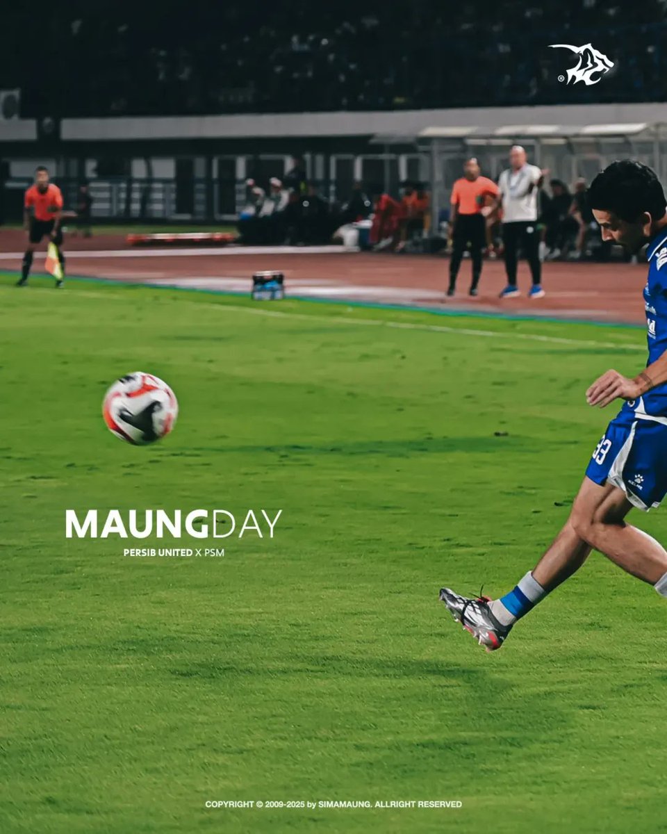 X에 공유된 Persib vs PSM 경기 안내 이미지