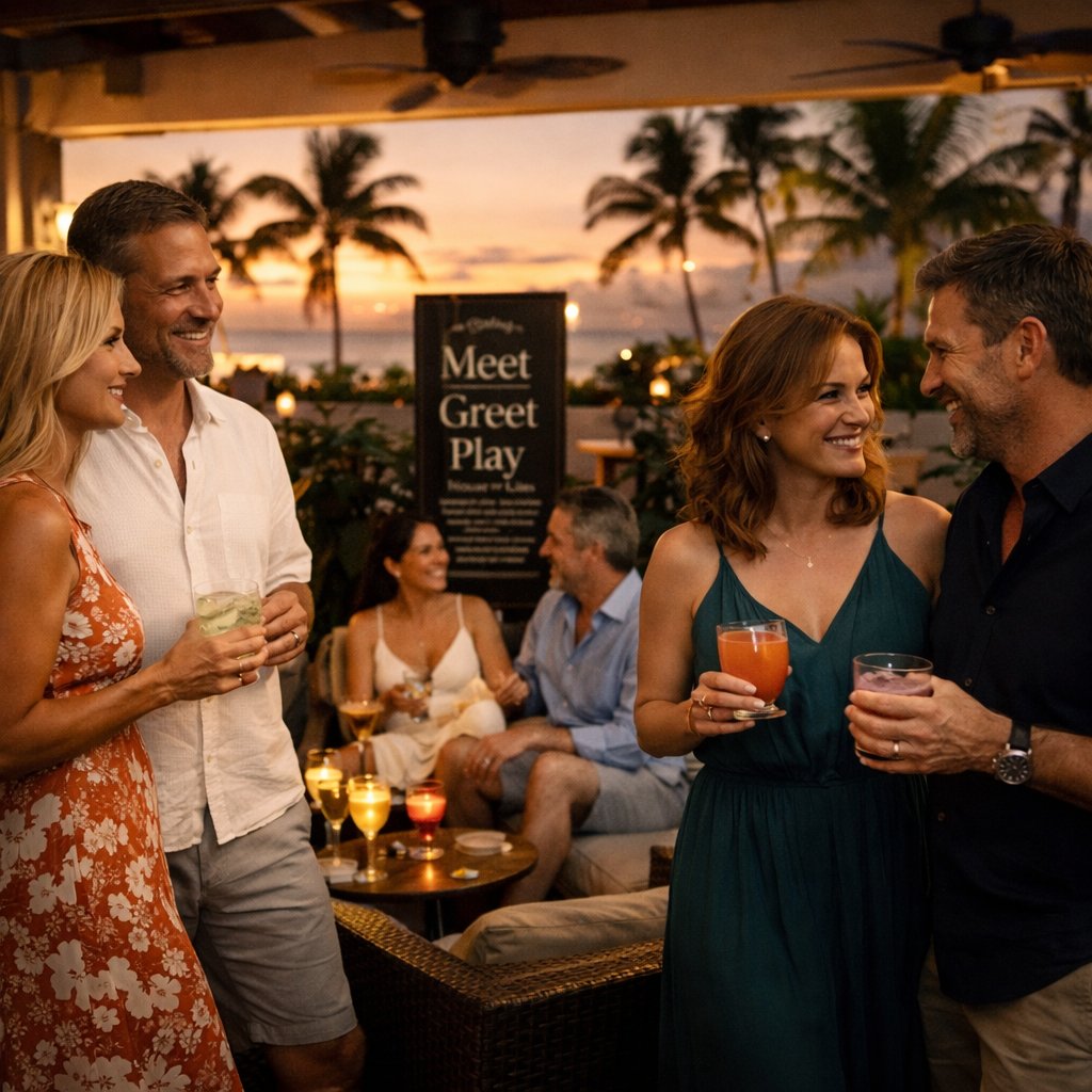 SwingTowns's tweet image. Meet Greet Play in Nassau brings a social first vibe: friendly crowd, clear rules, and a space where couples can mingle, connect, and explore at their own comfort level 🍸🔥🫶

 blog.swingtowns.com/meet-greet-pla…

#Swingers #Nassau #LifestyleClub #AdultNightlife