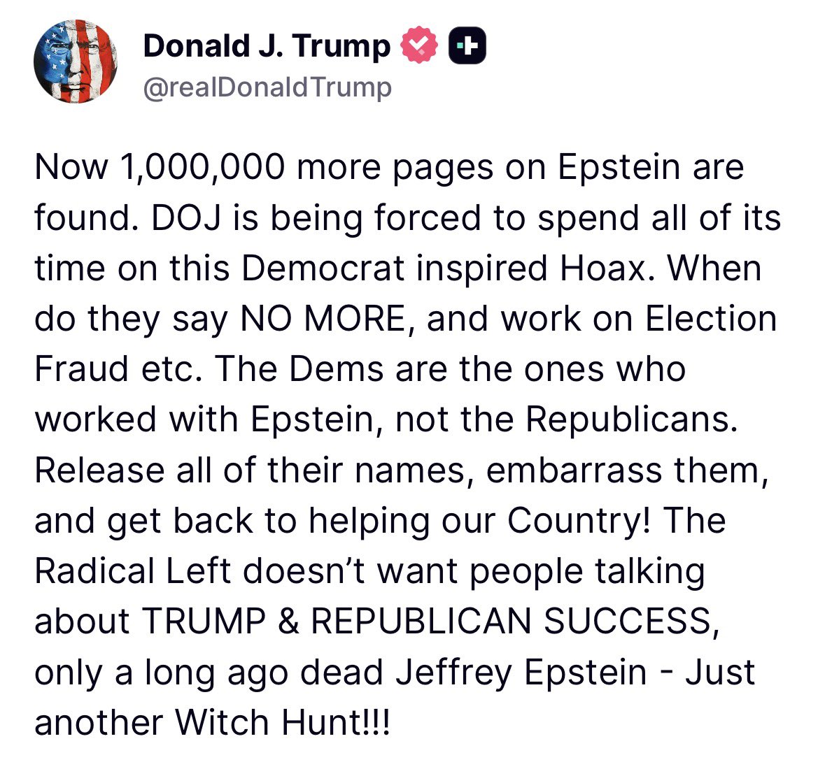 Clandestine tweet media