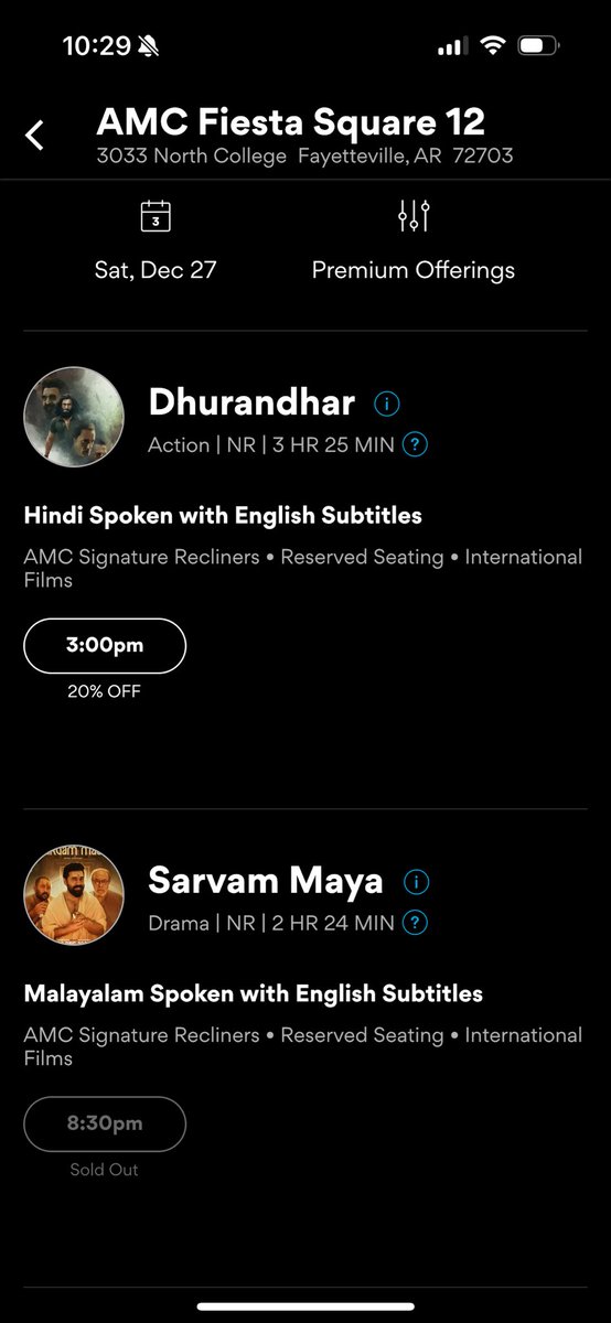 PrimeMediaUS's tweet image. #SarvamMaya @AMCTheatres #fayetteville #Arkansas bookings are open

#NivinPauly #Akhilsathyan