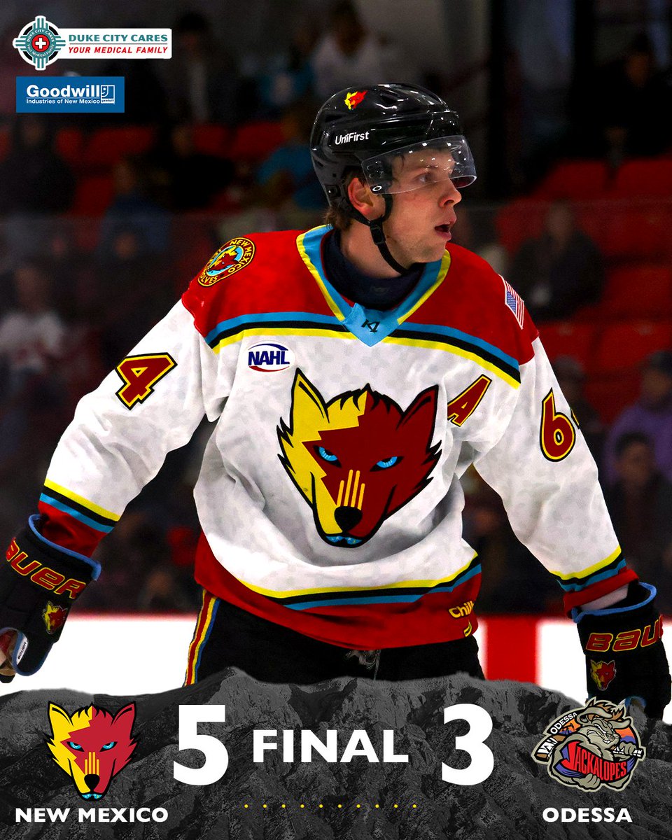 NMIceWolves's tweet image. Night one in Odessa, great success. 🔥 Game two tomorrow night.