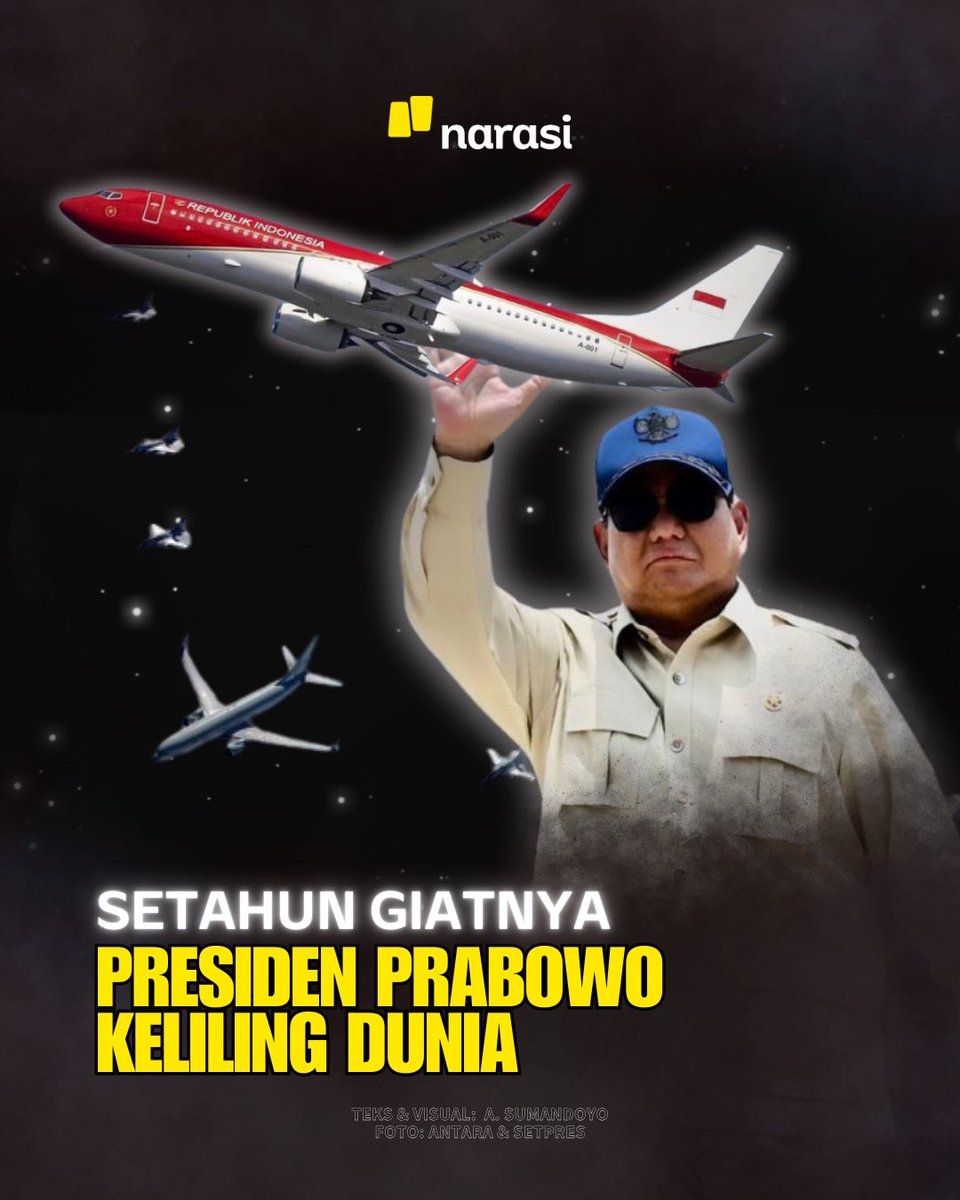 NarasiNewsroom's tweet image. Presiden Prabowo di tahun 2025 terhitung melakukan banyak kunjungan luar negeri. Agendanya pun macam-macam, dari mengikuti acara seremonial, forum internasional, atau turun tangan menangani kesepakatan bisnis dan politik. 

Coba kita runut ulang, ke mana dan untuk agenda apa…