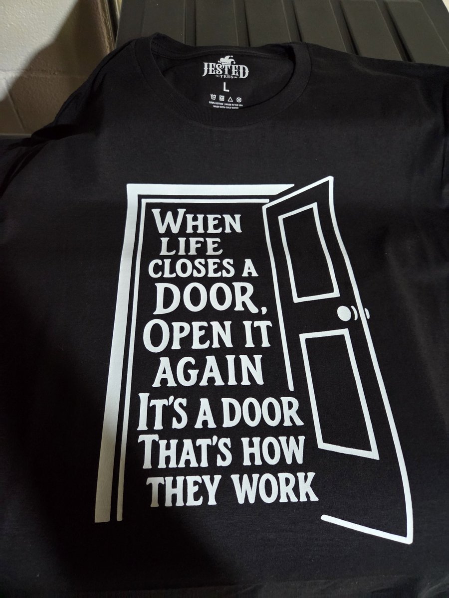 JestedTees's tweet image. Custom t-shirt for a friend! Really like the phrasing on this one. Jested Tee approved 👌