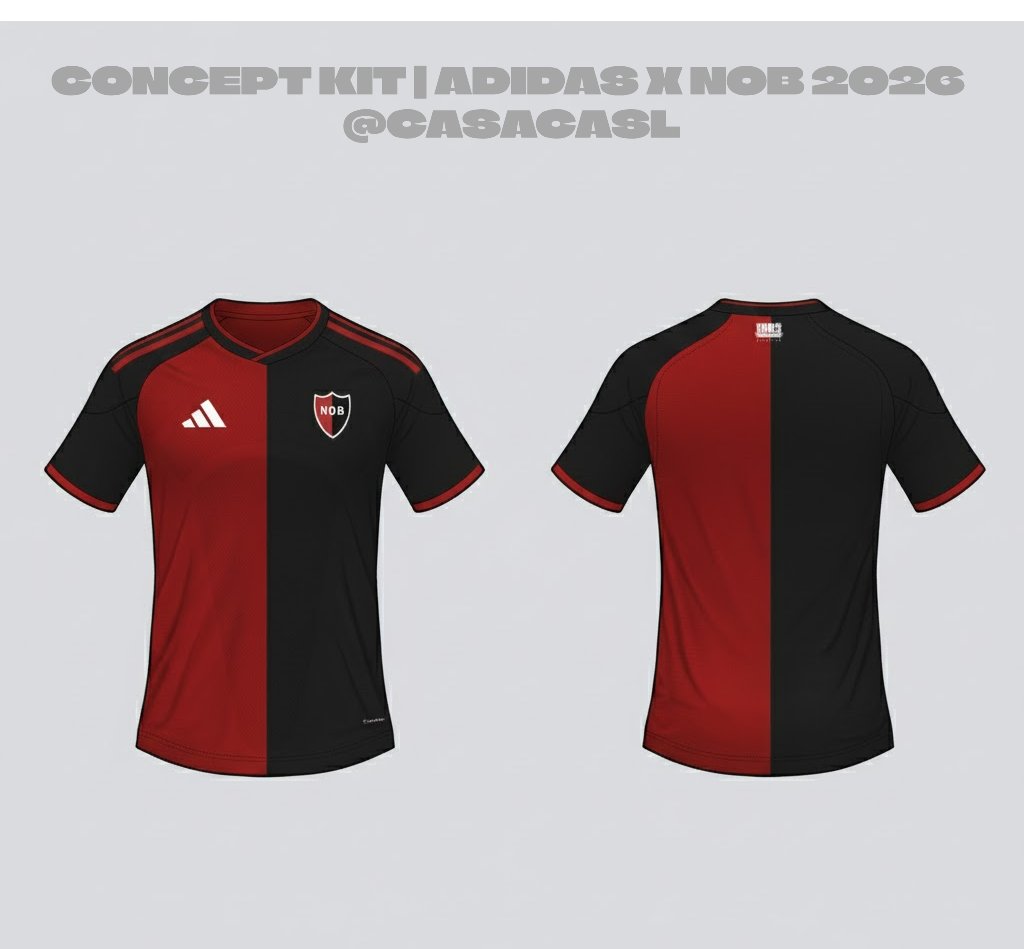 CasacasL's tweet photo. CONCEPT KIT | #NEWELLS X ADIDAS 2026❤️🖤

🤔¿Se va Aifit? ¿Vuelven las tres tiras? https://t.co/bSFQGL5cbo