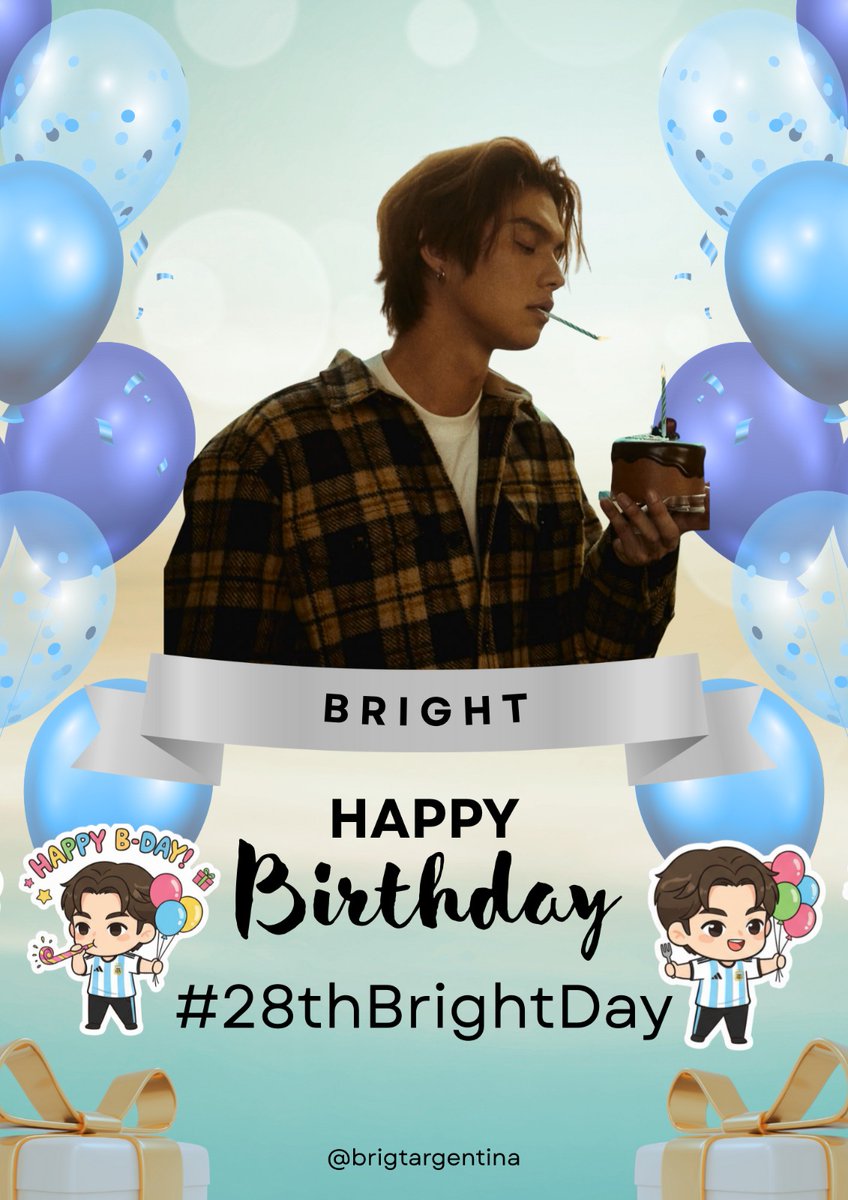 Happy birthday my sun ☀️
#28thBrightDay
#BrightVachirawit
#bbrightvc