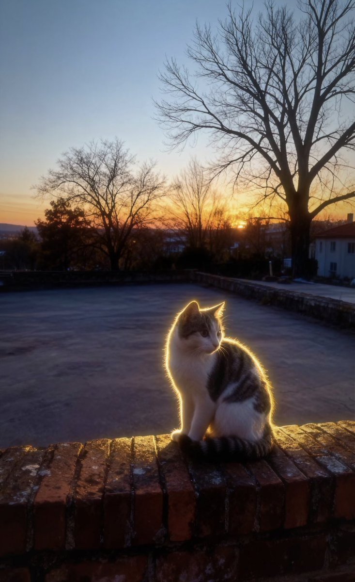 animalkyat's tweet photo. 神々しく光ってた近所の野良猫見て https://t.co/9OzffWk3Aa
