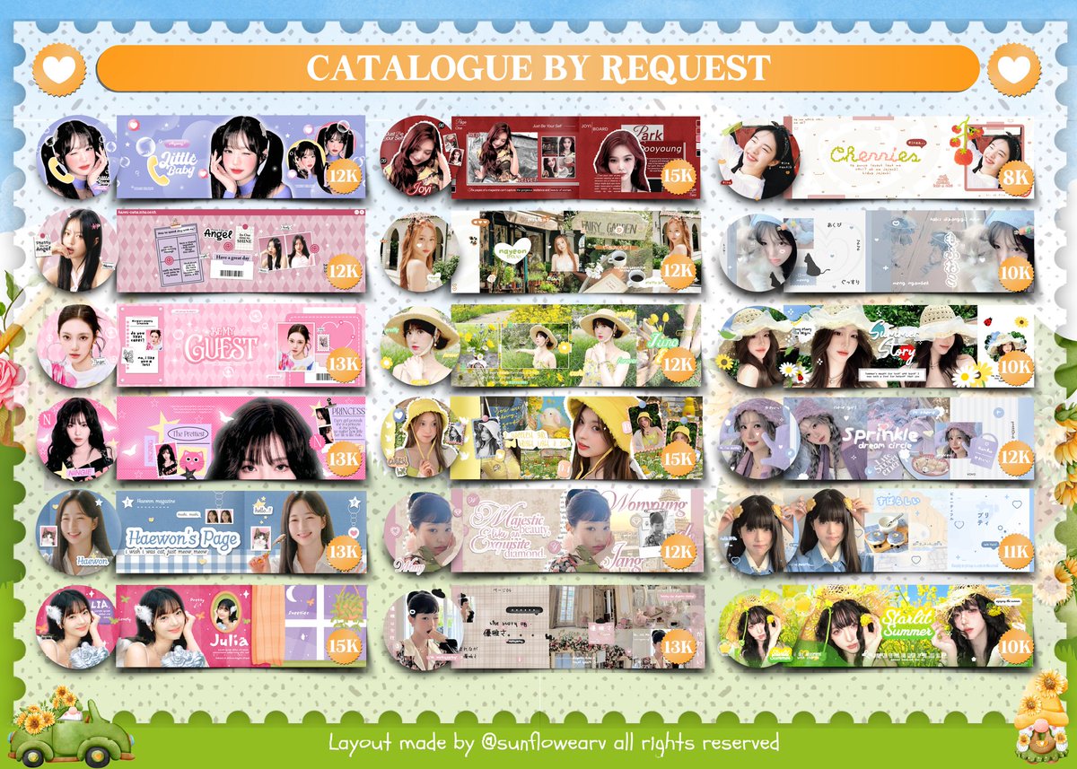 sunflowearv's tweet image. Help repost? Maacii 🫶 
Haii! Flo ada PROMO LAYOUT TAHUN BARU 

♡ BY REQ DISC 25%
♡ RS MIN. 14K GET 1 LAYOUT RS (MAX. 7K)
♡ PROMO 27 DES 2025 - 3 JAN 2026
♡ AVAIL FOR INRUSH, SPONSOR, GIVEAWAY DI TANGGAL PROMO

Yuk jajannnn 😍🌻
#zonauang #zonajajan